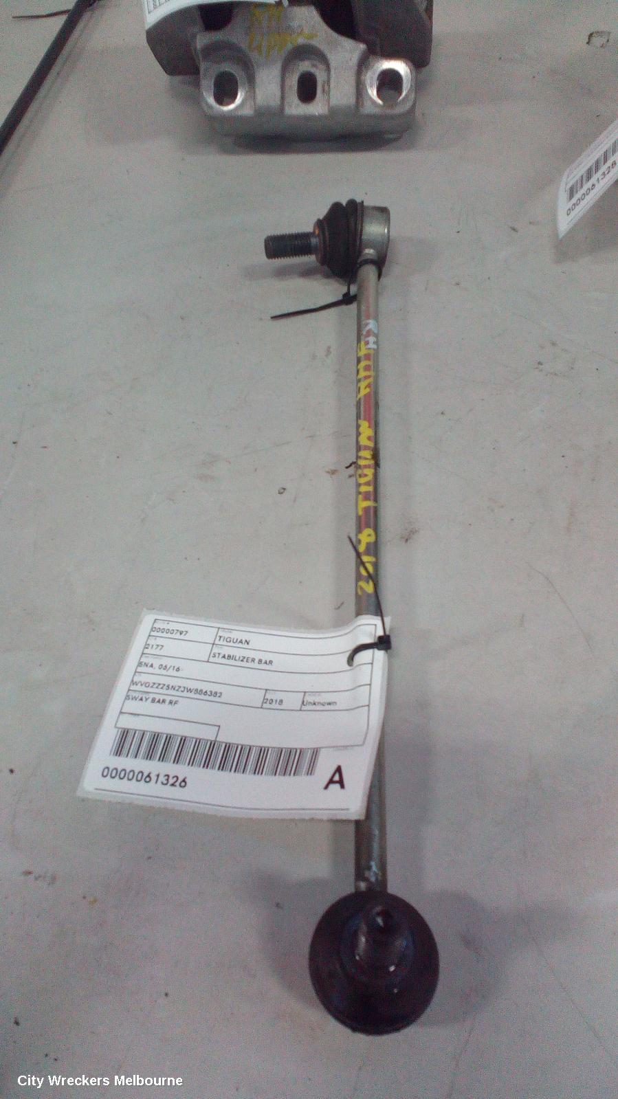 VOLKSWAGEN TIGUAN STABILISER BAR, 5NA, 06/2016 - 02/2024 - Image 1
