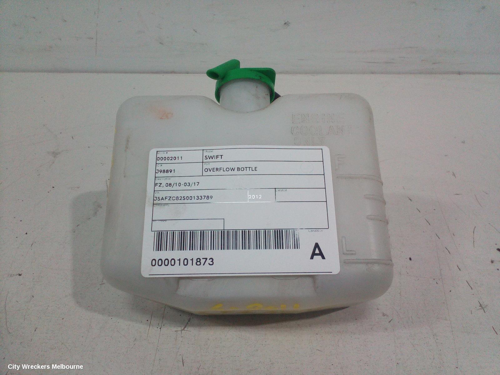 SUZUKI SWIFT OVERFLOW BOTTLE, FZ, 08/2010 - 03/2017 - Image 1