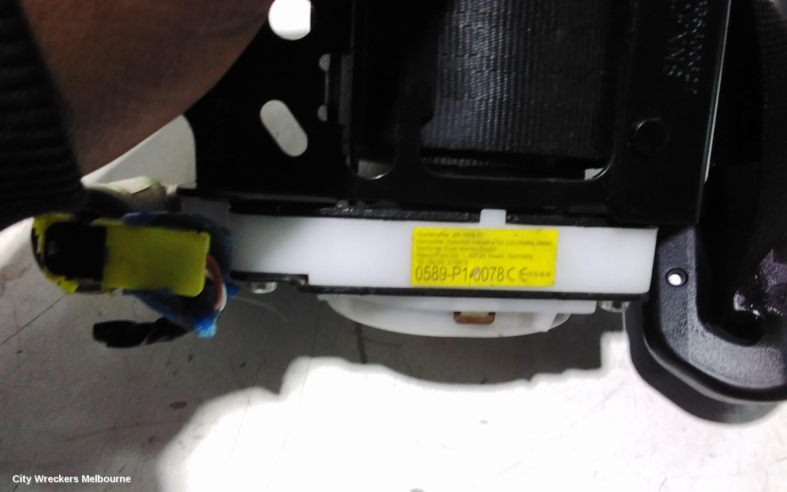 MAZDA BT50 SEATBELT/STALK, LH FRONT, SEAT BELT ONLY, SINGLE CAB, UP-UR, BENCH SEAT TYPE, 10/2011 - 06/2020 - Image 3