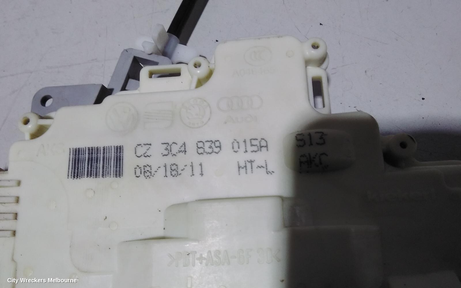 VOLKSWAGEN PASSAT DOOR/BOOT/GATE LOCK, LEFT REAR DOOR LOCK, 3C/MK6 B7, SEDAN/WAGON, P/N 3C4839015B, 04/2011 - 05/2015 - Image 2
