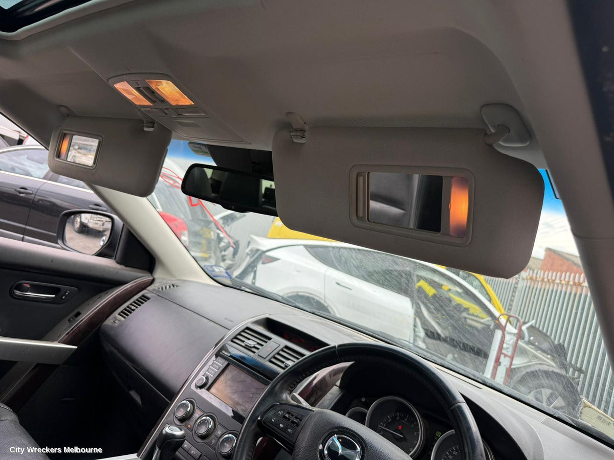 MAZDA CX9 SUNVISOR, TB, RH SIDE, LIGHT GREY, 12/2007 - 12/2015 - Image 1