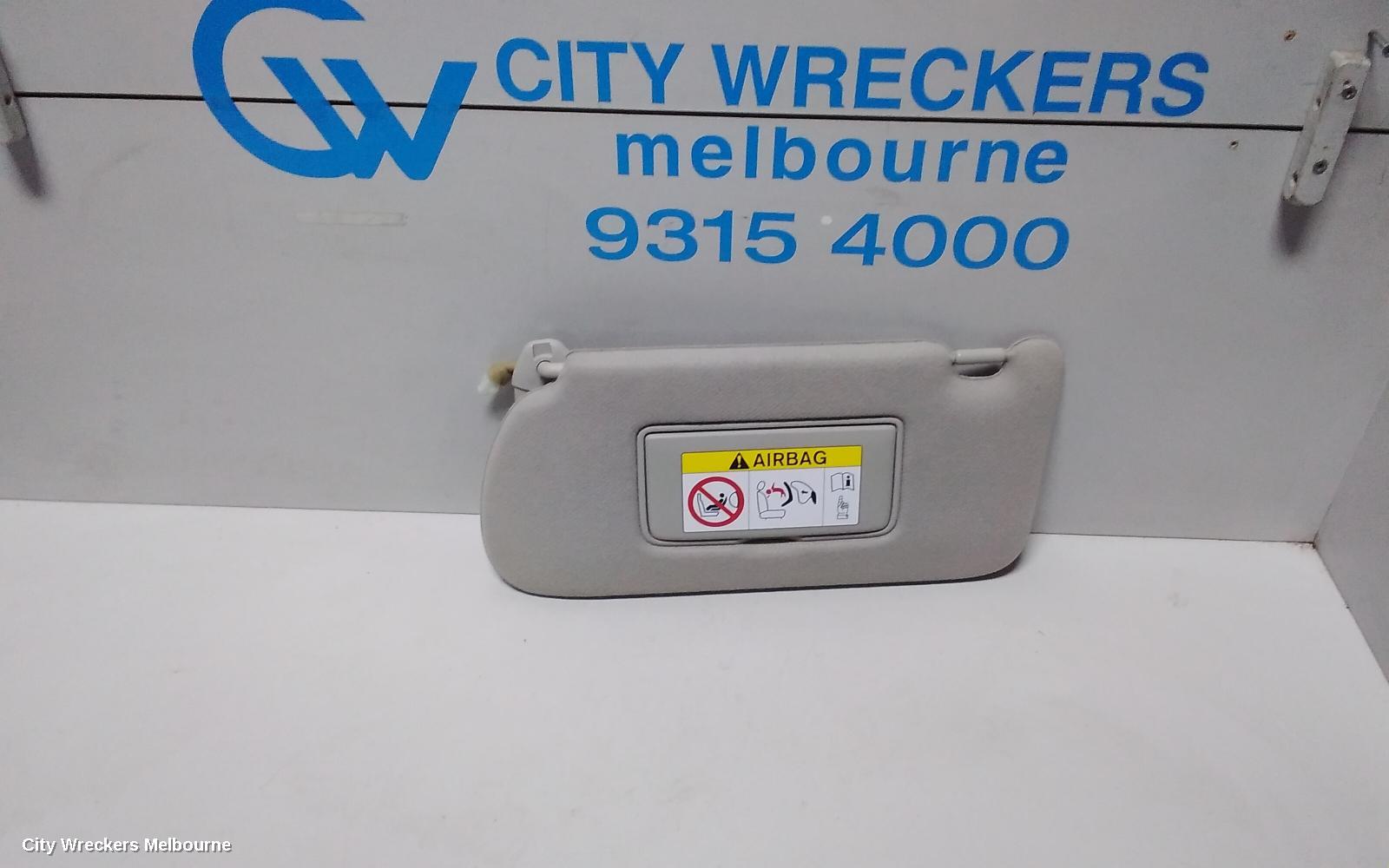 NISSAN NAVARA SUNVISOR, NP300, LH SIDE, CLOTH, BEIGE, W/ MIRROR & COURTESY LIGHT TYPE, 05/2015 ONWARDS - Image 1
