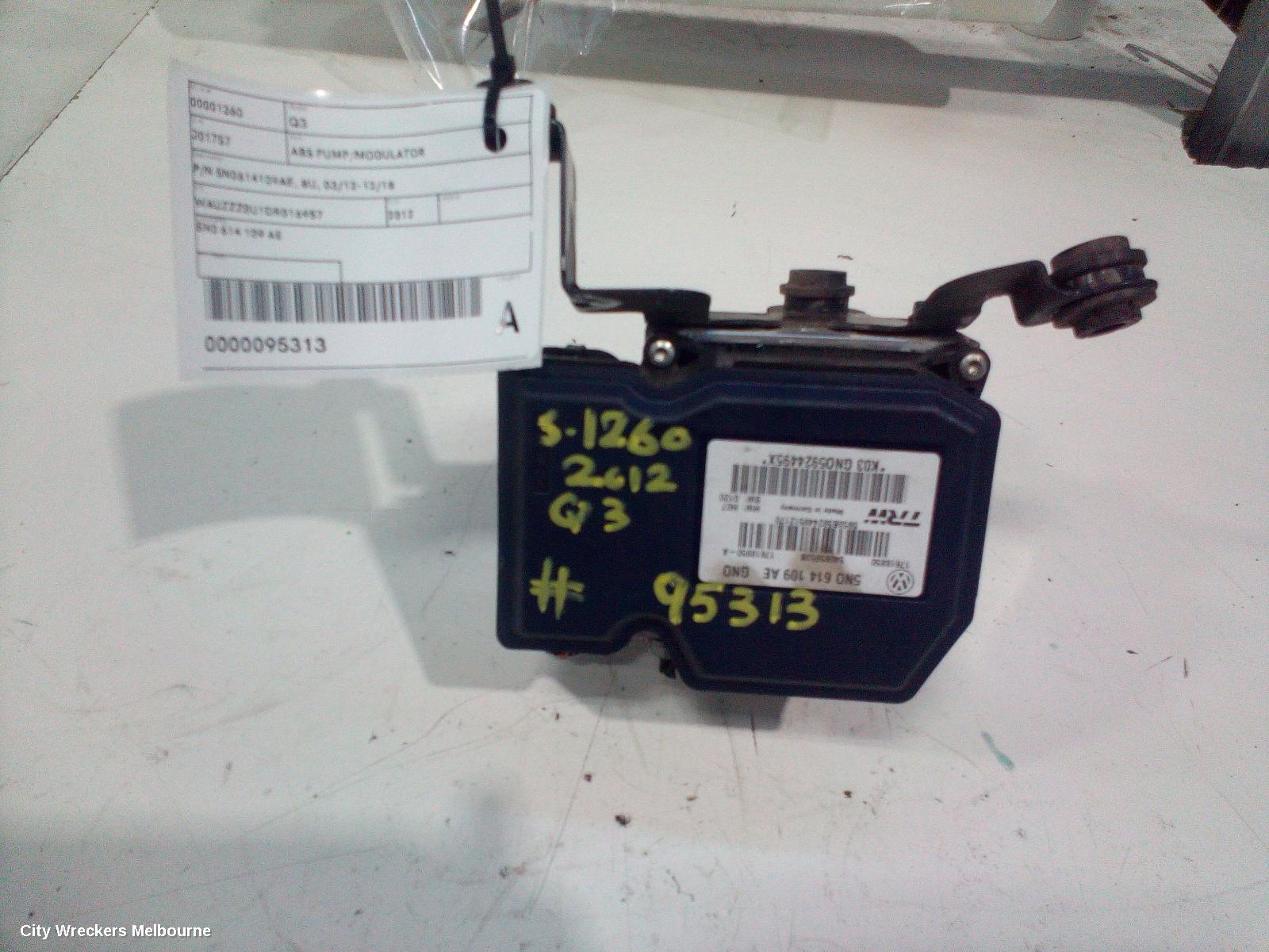 AUDI Q3 ABS PUMP/MODULATOR, P/N 5N0614109AE, 8U, 03/2012 - 12/2018 - Image 3