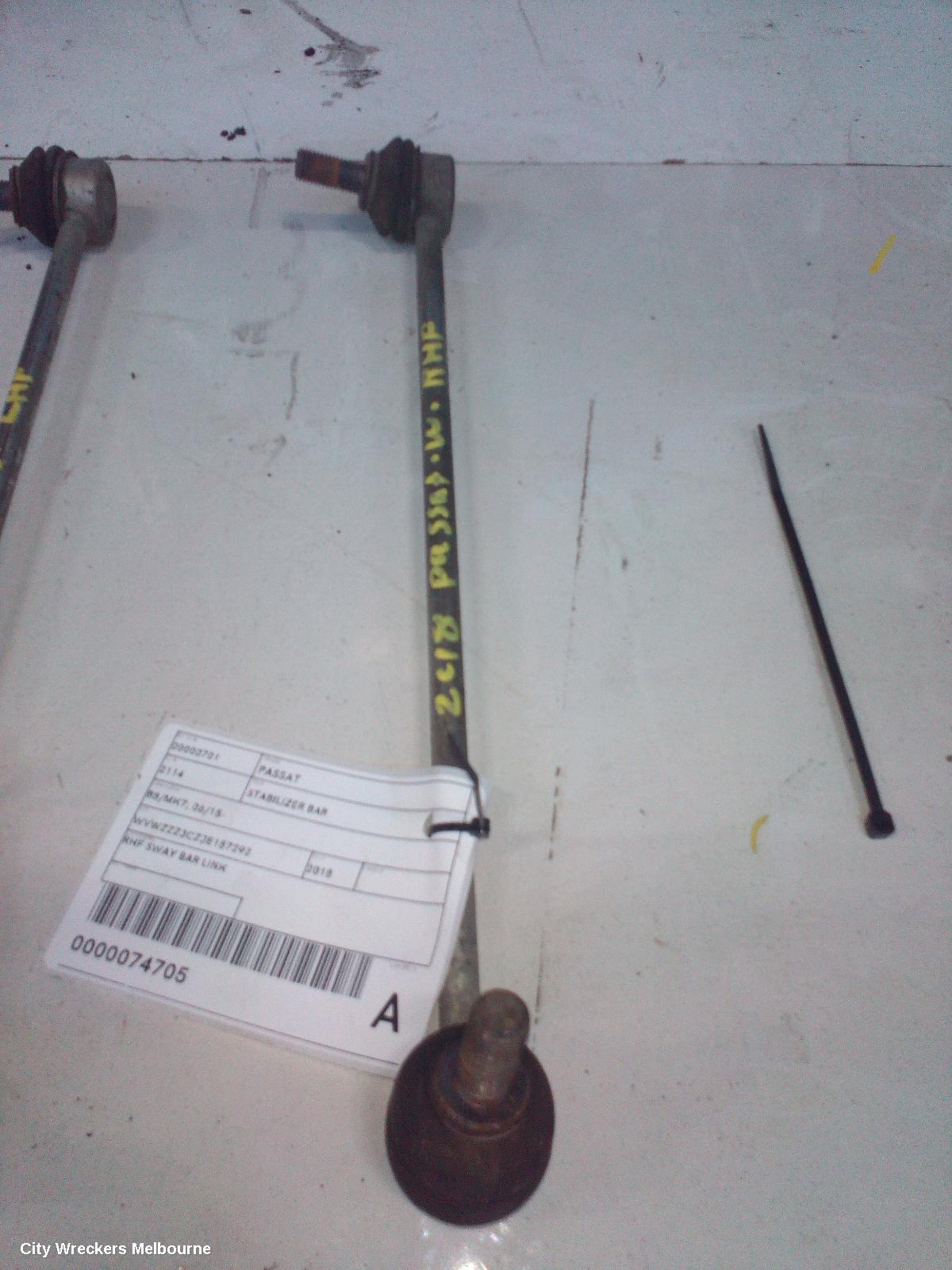 VOLKSWAGEN PASSAT STABILISER BAR, B8/MK7, 06/2015 - 05/2023 - Image 1