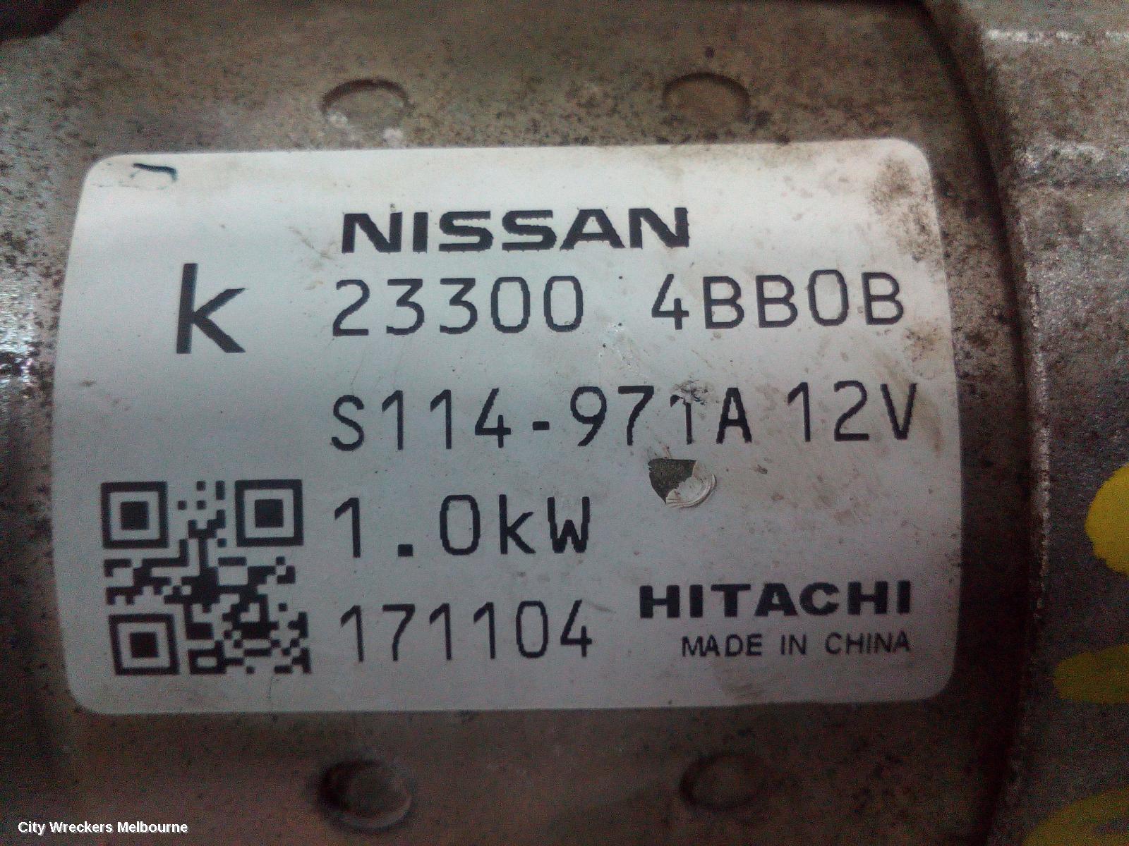 NISSAN QASHQAI STARTER, PETROL, 2.0, MR20, J11, 06/2014 - 07/2021 - Image 2