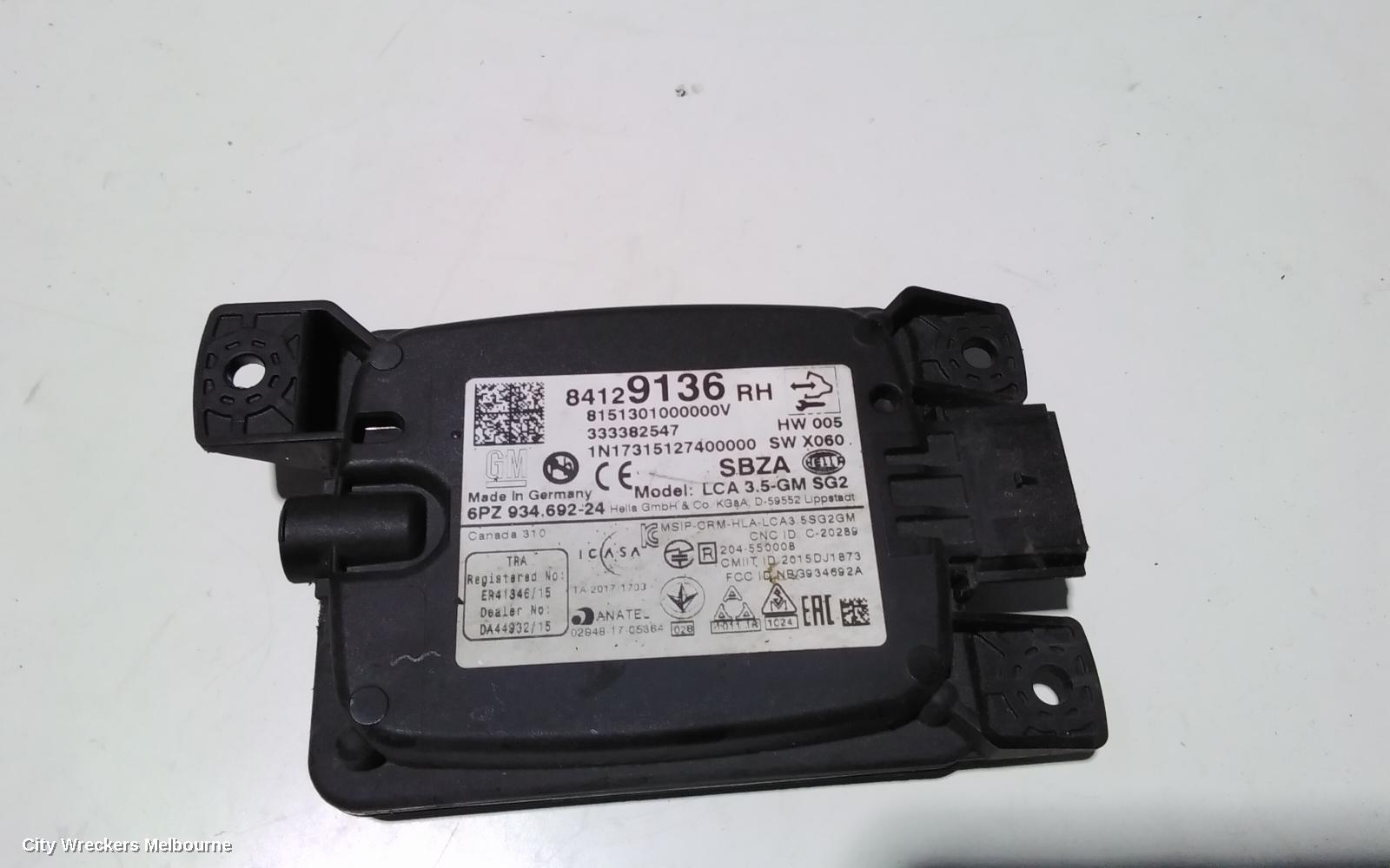 HOLDEN COMMODORE, ZB, 10/2017 - 12/2020, BLIND SPOT MODULE  RIGH REAR : 87042 - Image 2