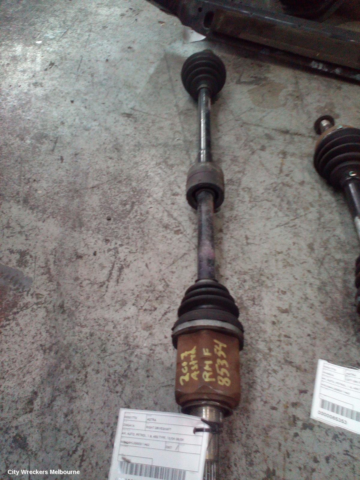 HOLDEN ASTRA RIGHT DRIVESHAFT, AH, AUTO, PETROL, 1.8, ABS TYPE, 10/2004 - 08/2009 - Image 1