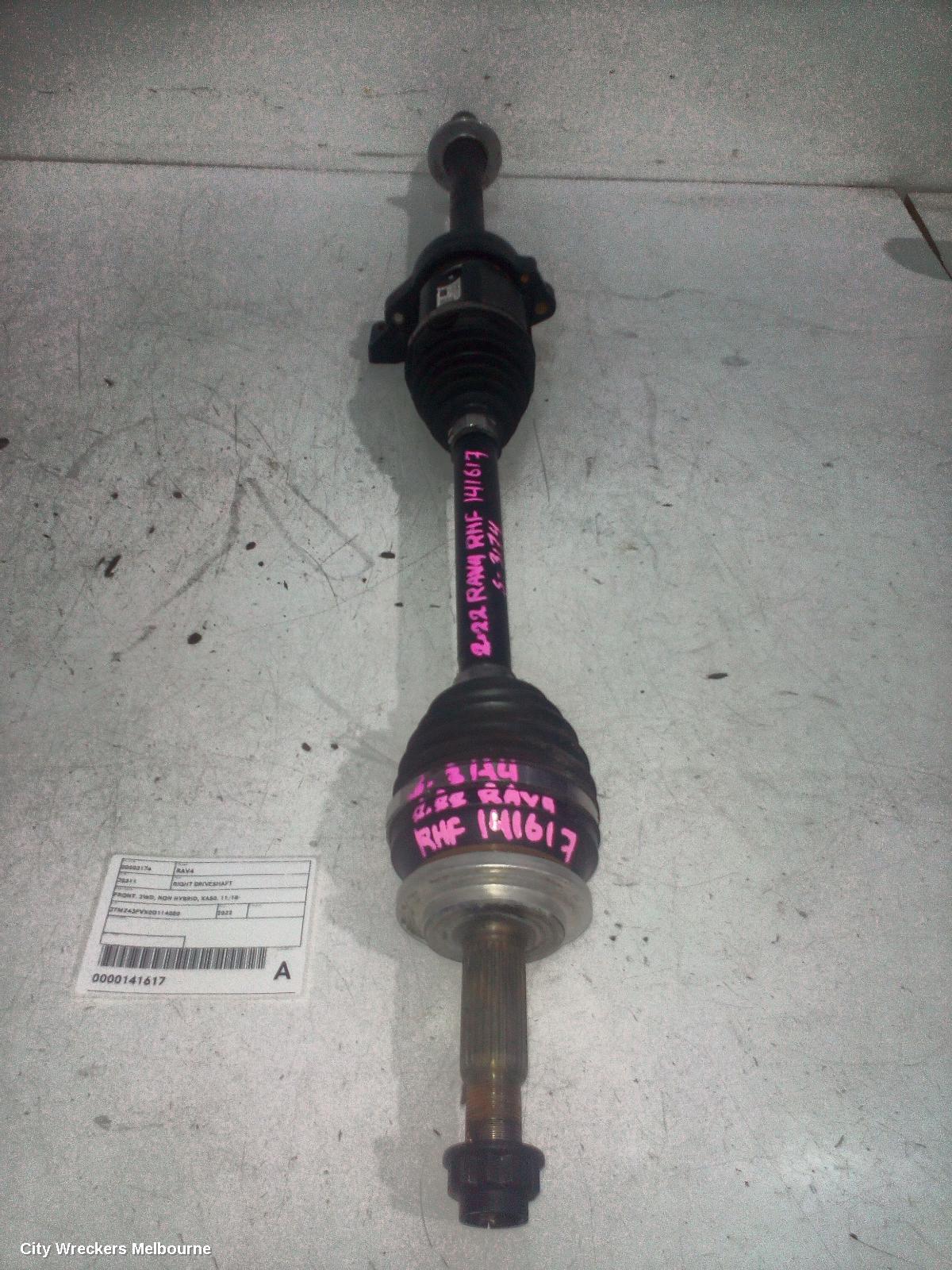 TOYOTA RAV4 RIGHT DRIVESHAFT, FRONT, 2WD, NON HYBRID, XA50, 11/2018 ONWARDS - Image 1