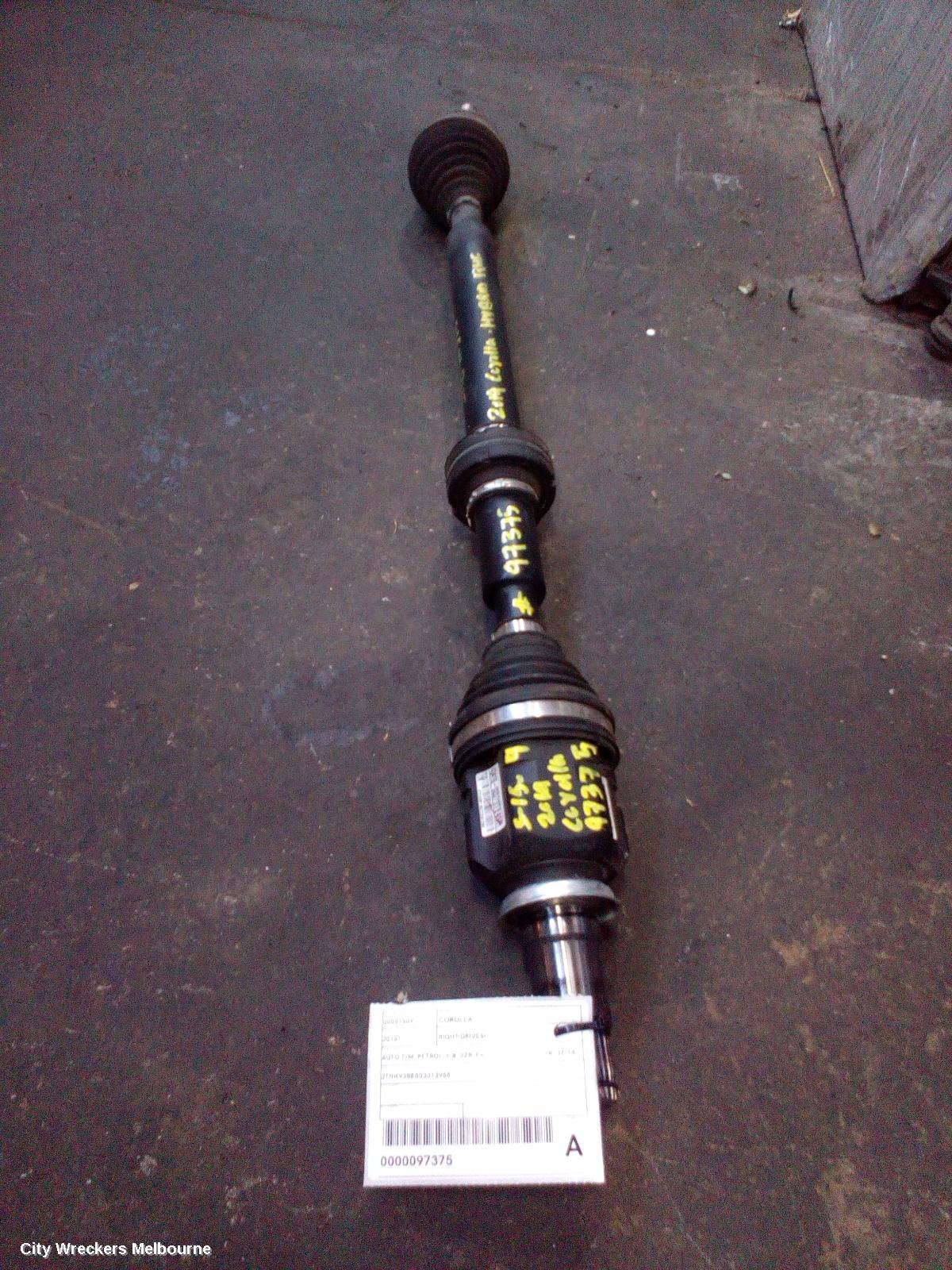 TOYOTA COROLLA RIGHT DRIVESHAFT, AUTO T/M, PETROL, 1.8, 2ZR-FXE, HYBRID, ZWE211R, 07/2018 ONWARDS - Image 1
