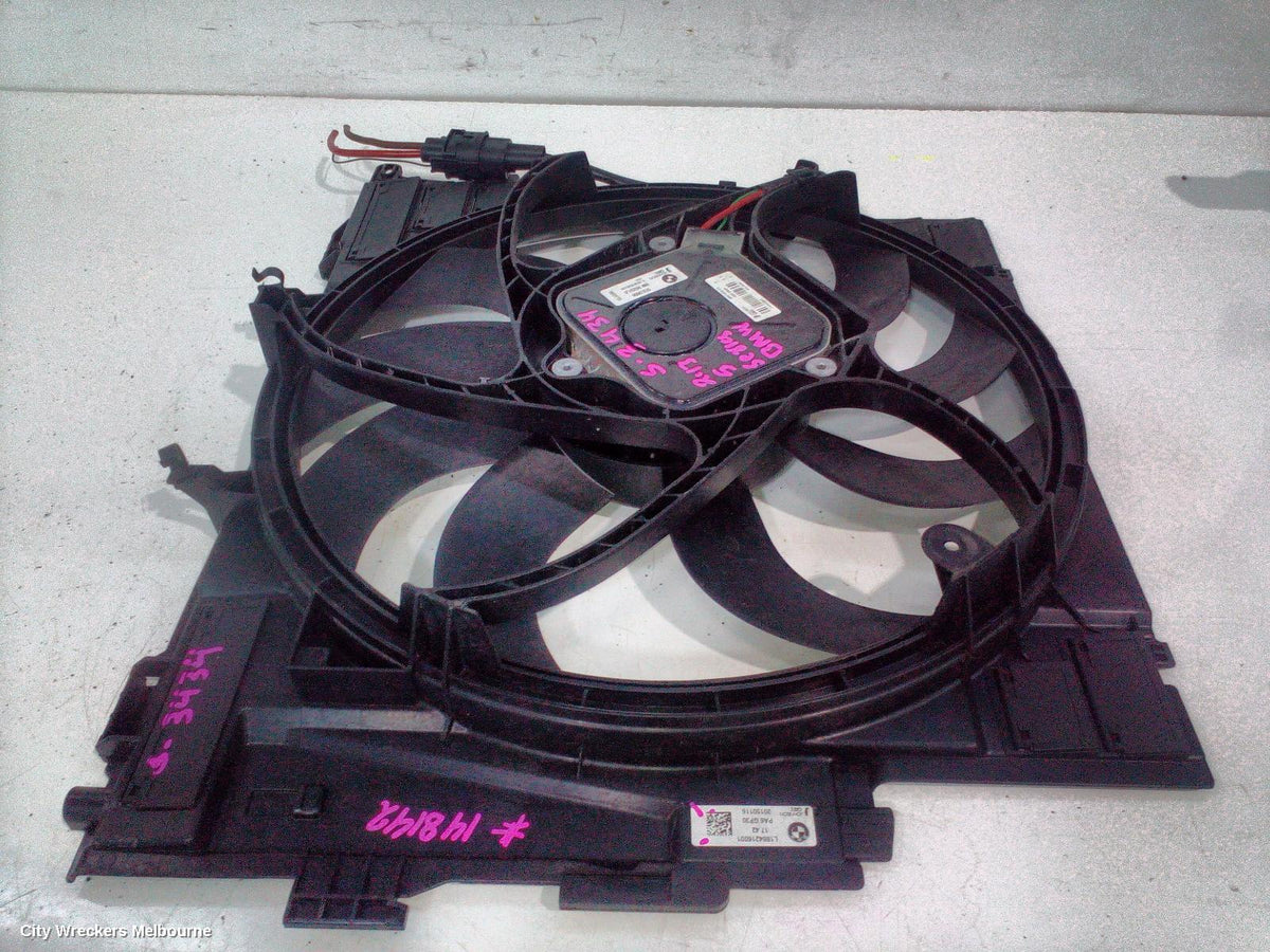 BMW 5 SERIES FAN, SINGLE FAN ASSY, 2.0, N20, PETROL, 600W, F10, 05/2010 - 01/2017 - Image 1