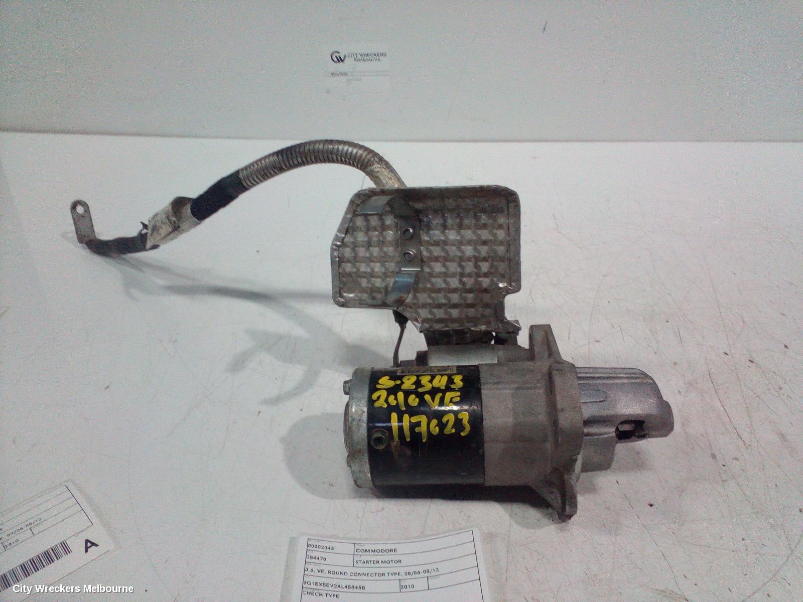 HOLDEN COMMODORE STARTER, 3.6, VE, ROUND CONNECTOR TYPE, 08/2006 - 05/2013 - Image 1