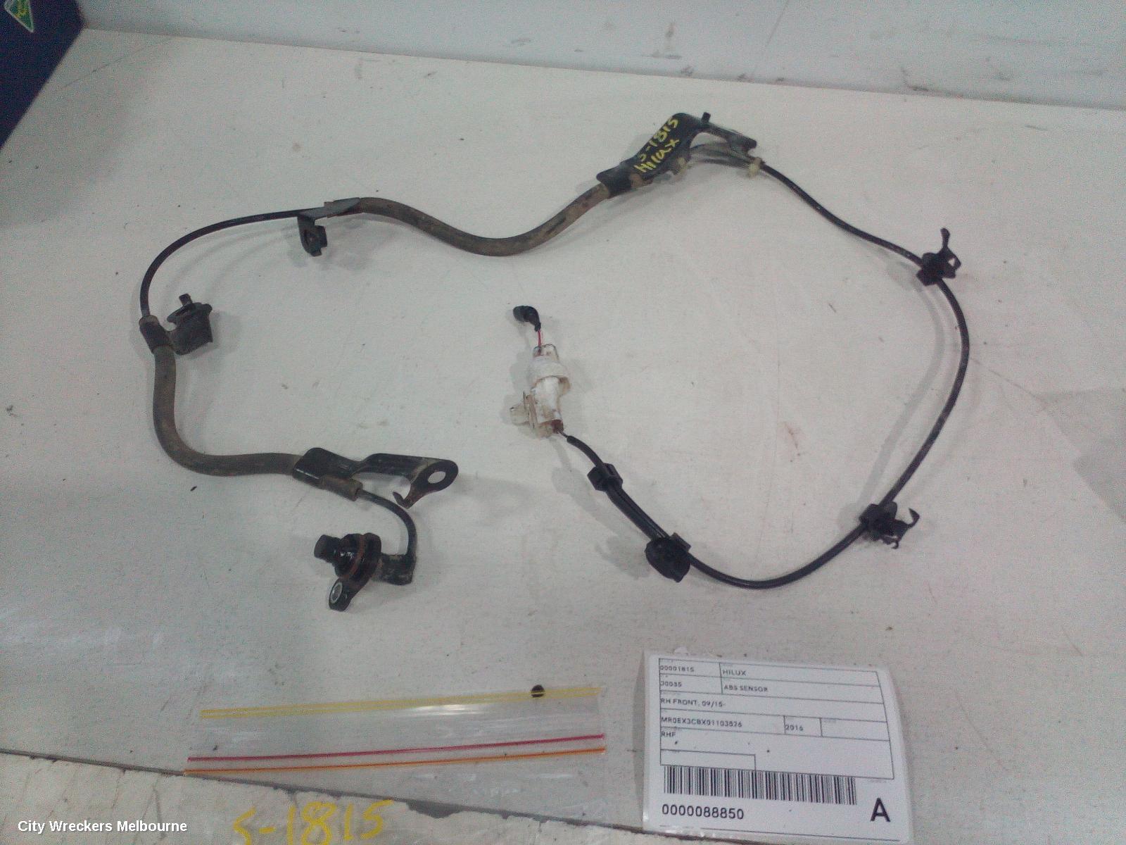 TOYOTA HILUX ABS SENSOR, RH FRONT, 2WD, 09/2015 ONWARDS - Image 2