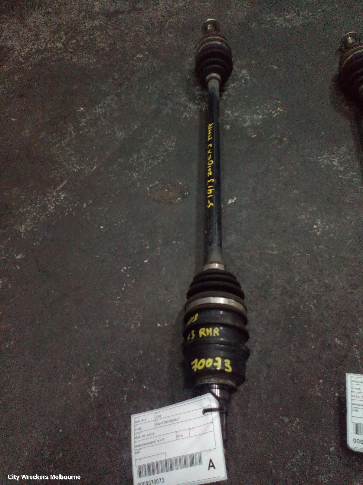 MAZDA CX3 RIGHT DRIVESHAFT, REAR, DK, 03/2015 ONWARDS - Image 1