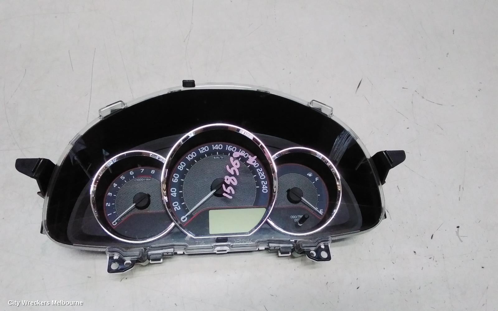 TOYOTA COROLLA INSTRUMENT CLUSTER, 1.8, MANUAL T/M, ASCENT, 2ZR-FE, ZRE182R, HATCH, 08/2012 - 05/2015 - Image 1