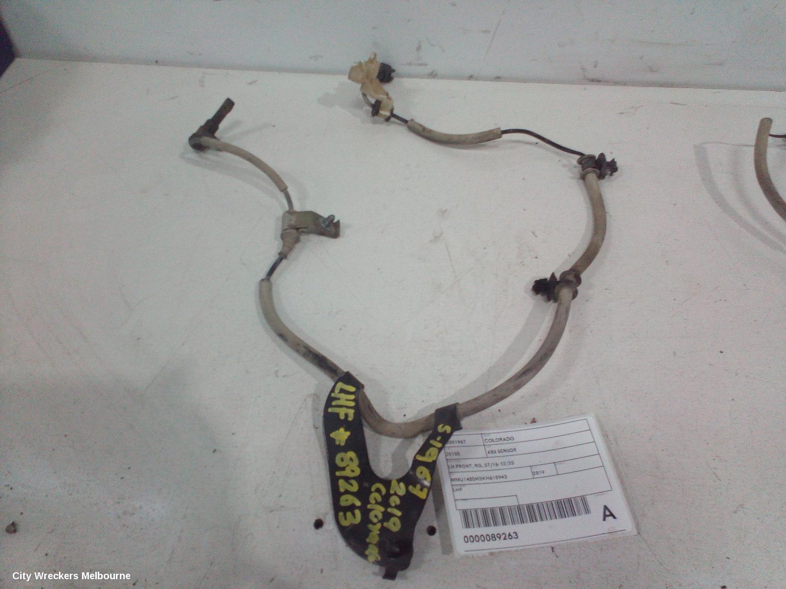 HOLDEN COLORADO ABS SENSOR, LH FRONT, RG, 07/2016 - 12/2020 - Image 2