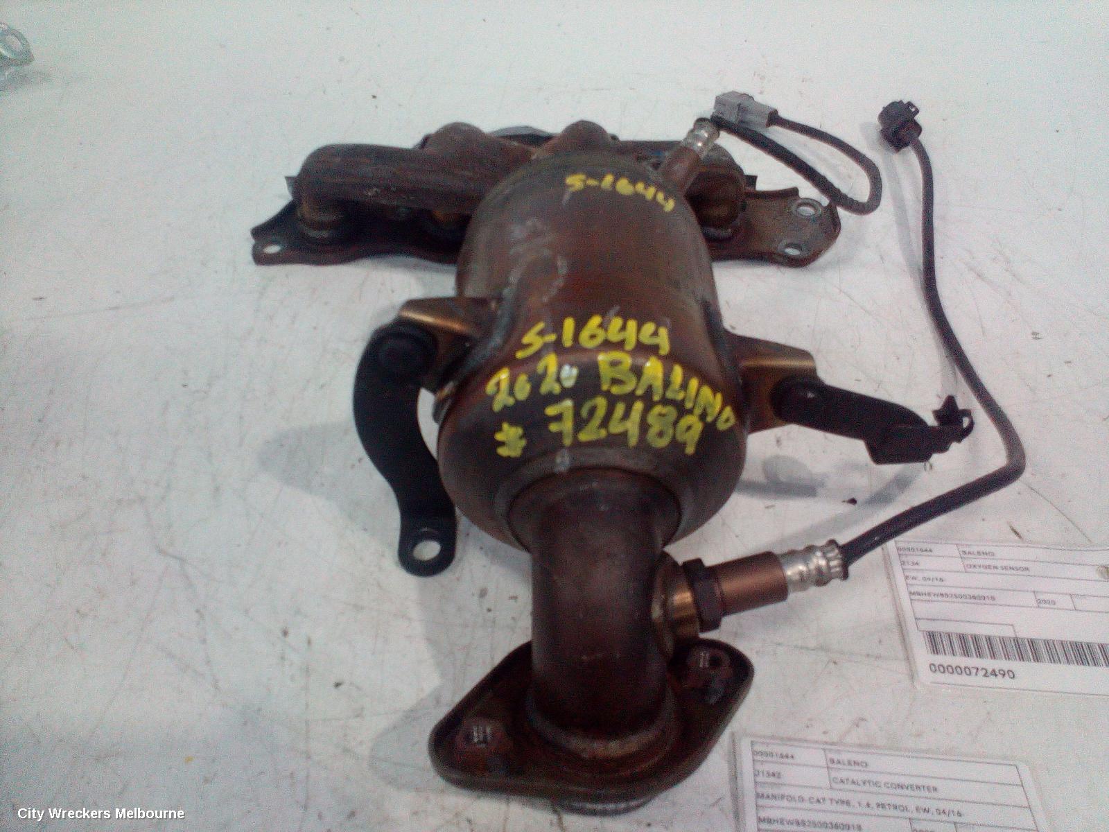 SUZUKI BALENO CATALYTIC CONVERTER, MANIFOLD-CAT TYPE, 1.4, PETROL, EW, 04/2016 ONWARDS - Image 2