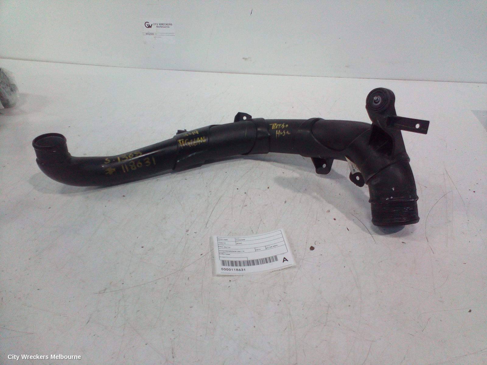 VOLKSWAGEN TIGUAN, 5NA, 06/2016 - 02/2024, TURBO HOSE: 118631 - Image 2