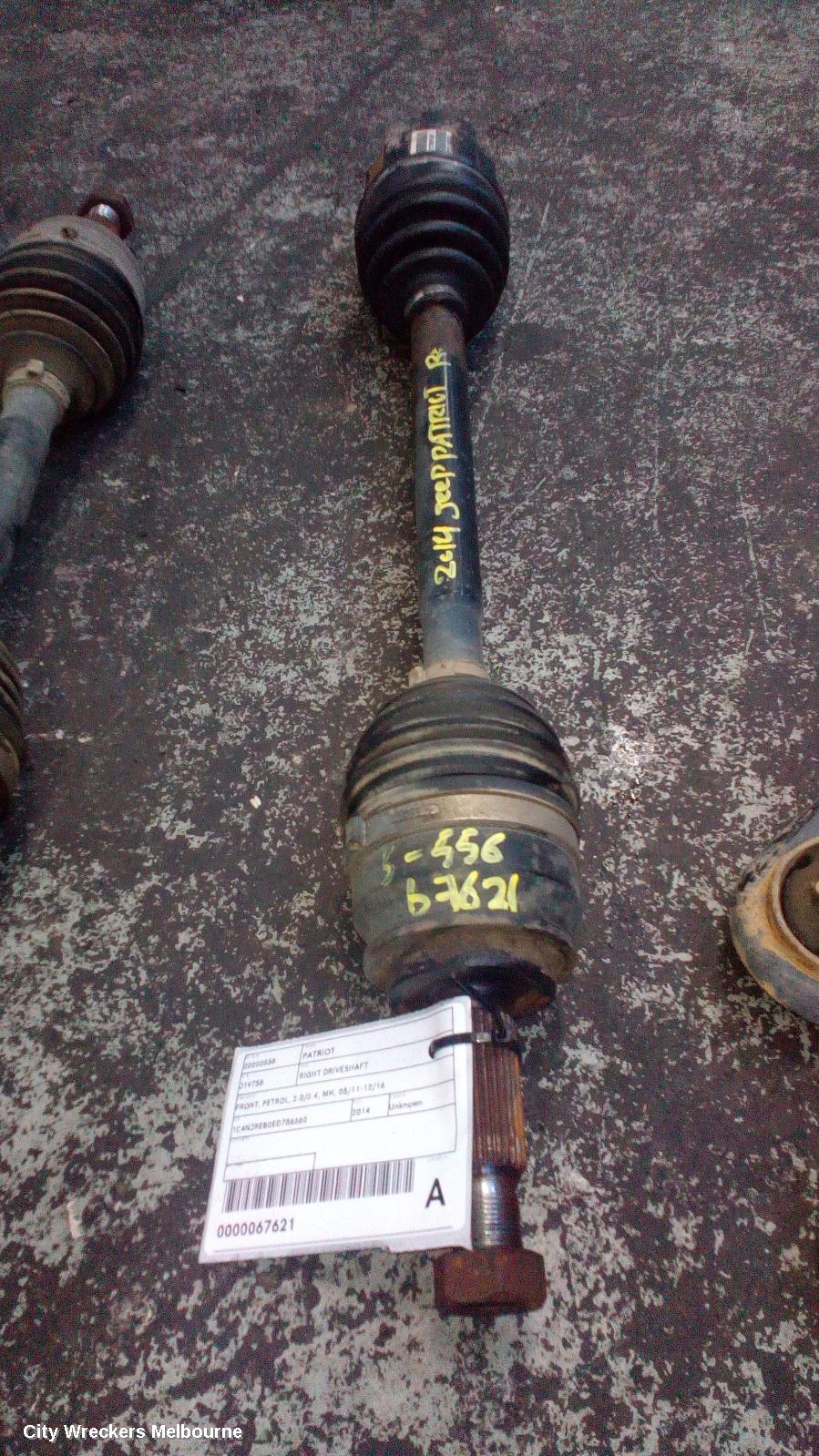 JEEP PATRIOT RIGHT DRIVESHAFT, FRONT, AUTO T/M (6 SPEED), PETROL, 2.4, MK, 07/2013 - 12/2016 - Image 2