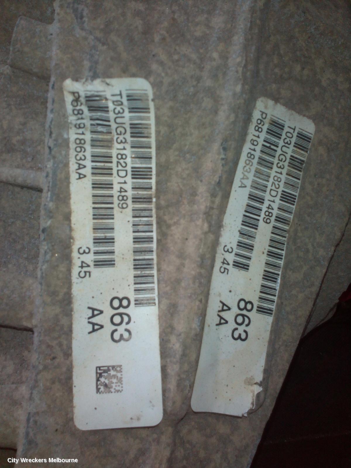 JEEP GRANDCHEROKEE DIFFERENTIAL CENTRE, FRONT, 3.0, DIESEL, WK, 3.44/3.45 RATIO, 10/2010 ONWARDS - Image 3