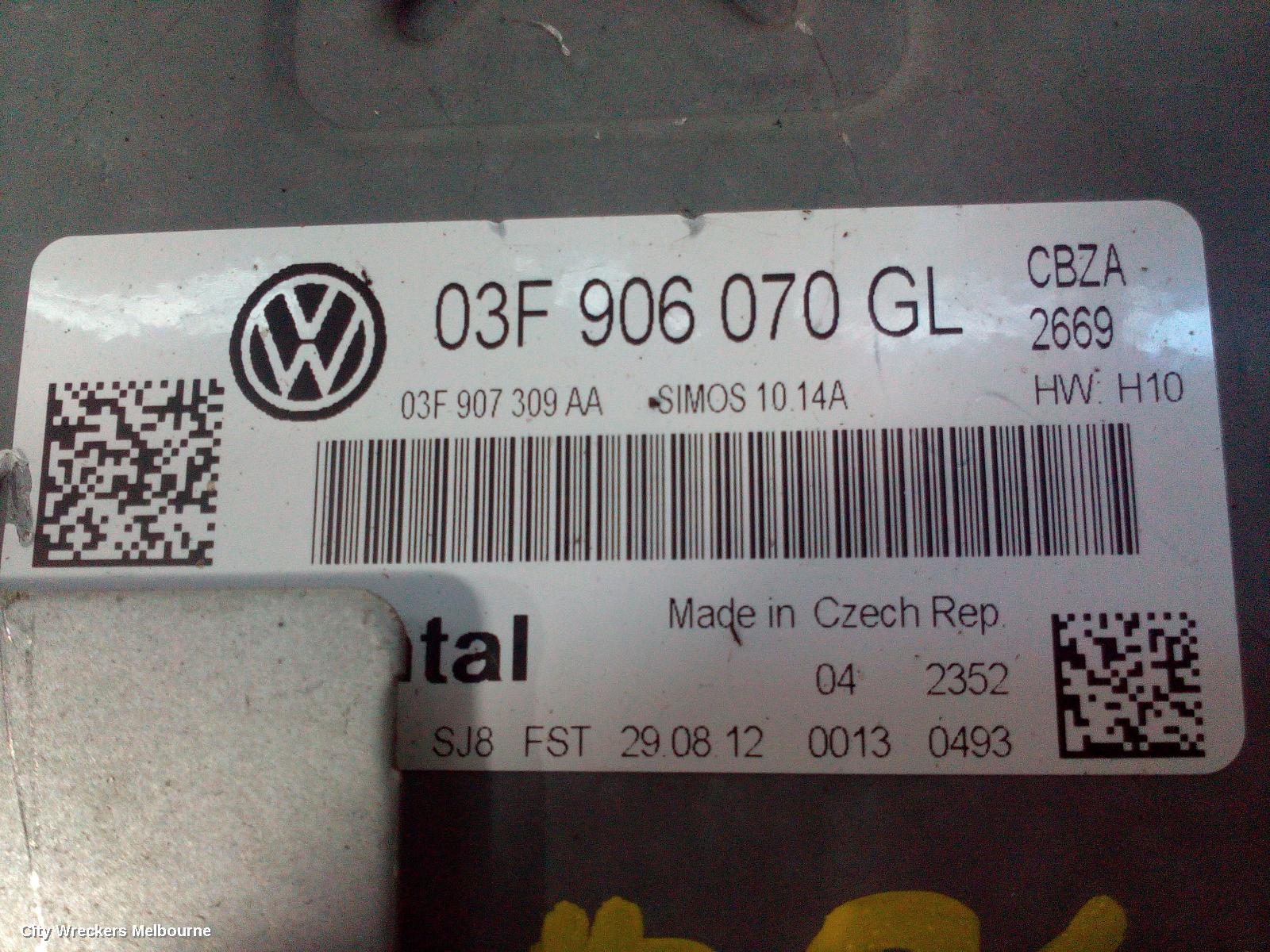 VOLKSWAGEN CADDY ECU, ENGINE ECU, 1.2, PETROL, ECU ONLY, 2K, 08/2010 - 06/2015 - Image 1