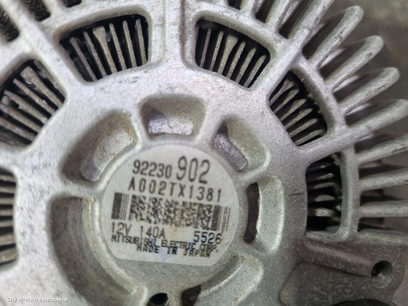 HOLDEN COMMODORE ALTERNATOR, 3.0, LFW, VF, 05/2013 - 12/2017 - Image 3