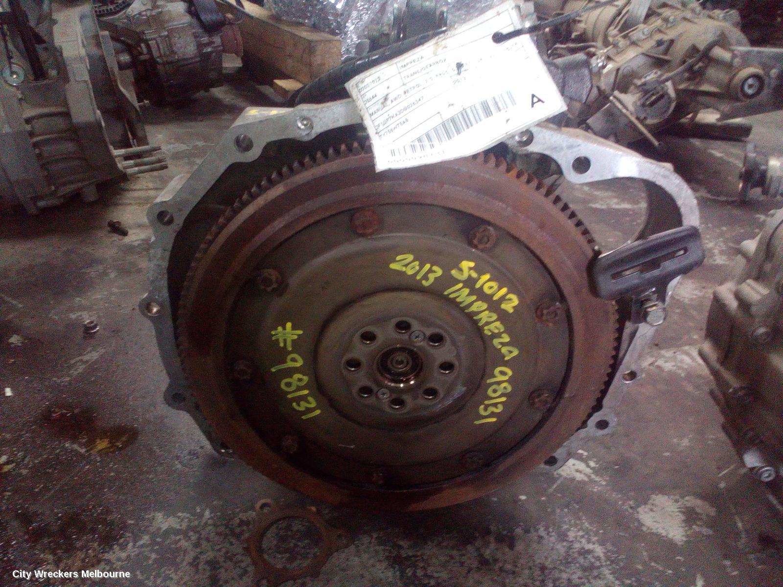 SUBARU IMPREZA TRANS/GEARBOX, MANUAL, AWD, PETROL, 2.0, FB20, 6 SPEED, G4, 12/2011 - 10/2016 - Image 1