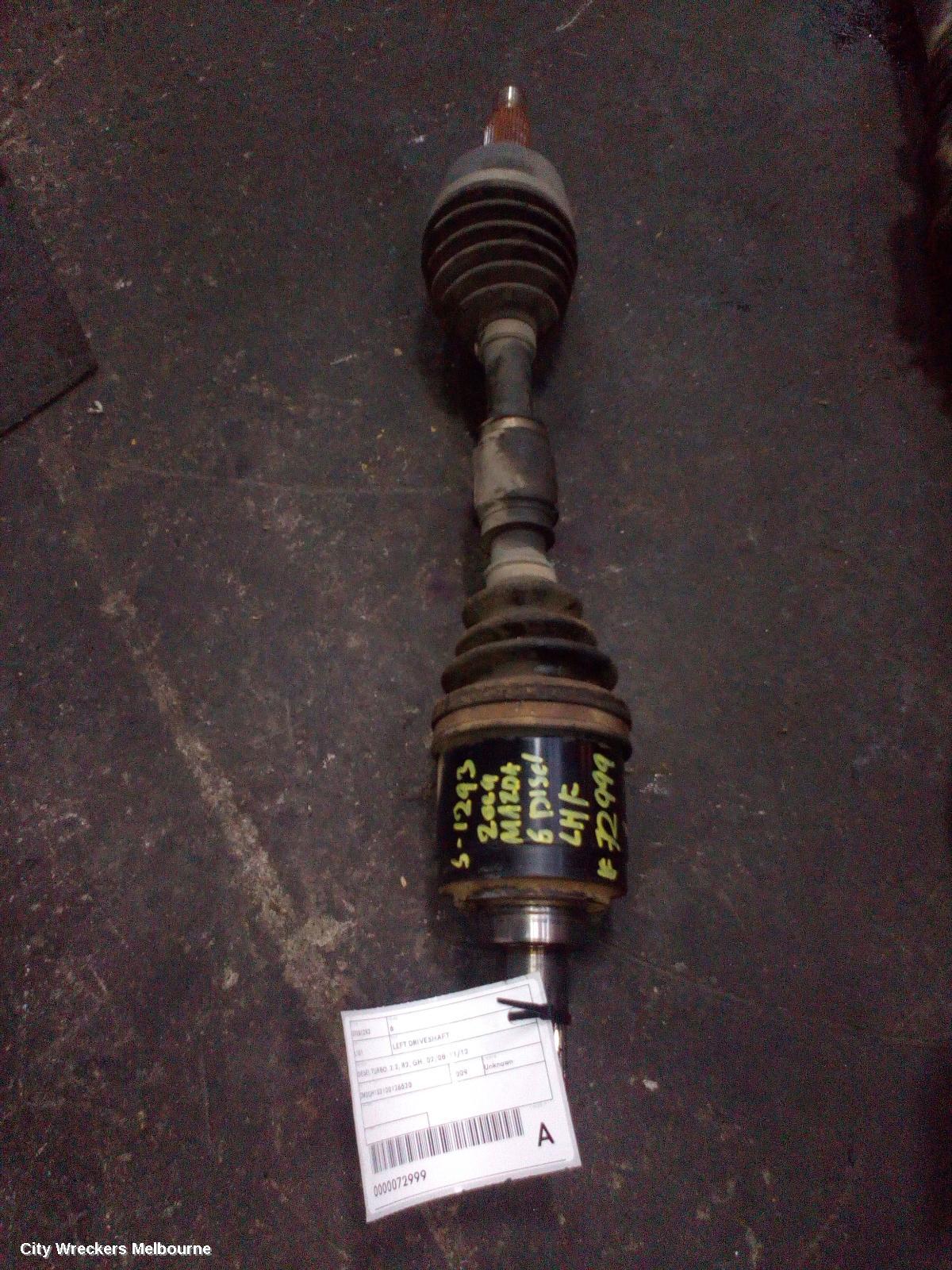 MAZDA 6 LEFT DRIVESHAFT, DIESEL TURBO, 2.2, R2, GH, 02/2008 - 11/2012 - Image 1