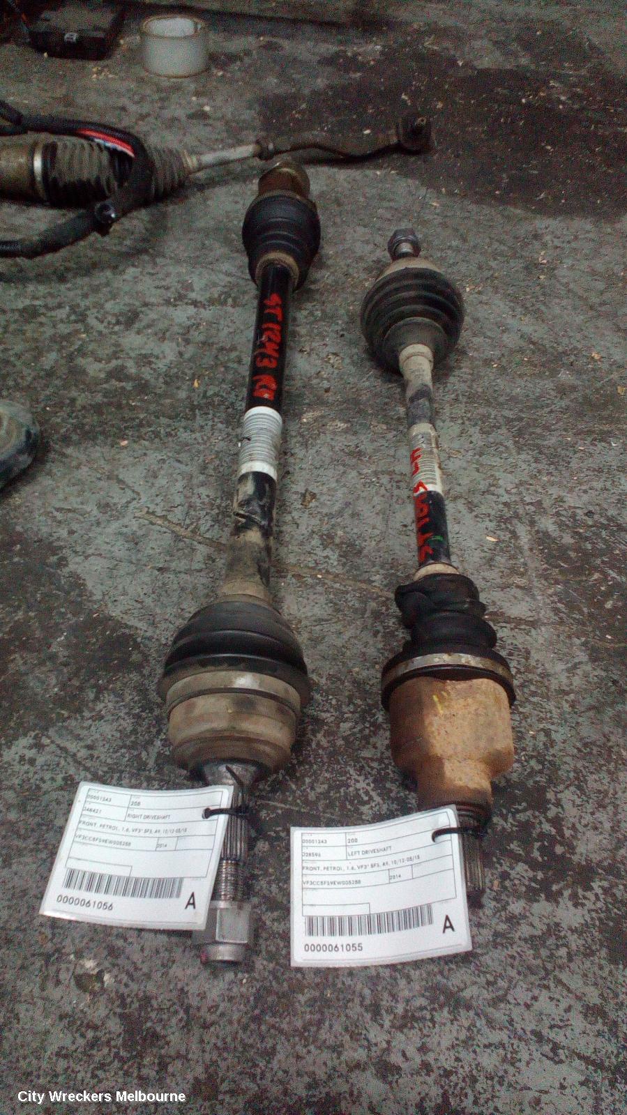 PEUGEOT 208 RIGHT DRIVESHAFT, FRONT, PETROL, 1.6, VF3* 5FS, A9, 10/2012 - 05/2015 - Image 1