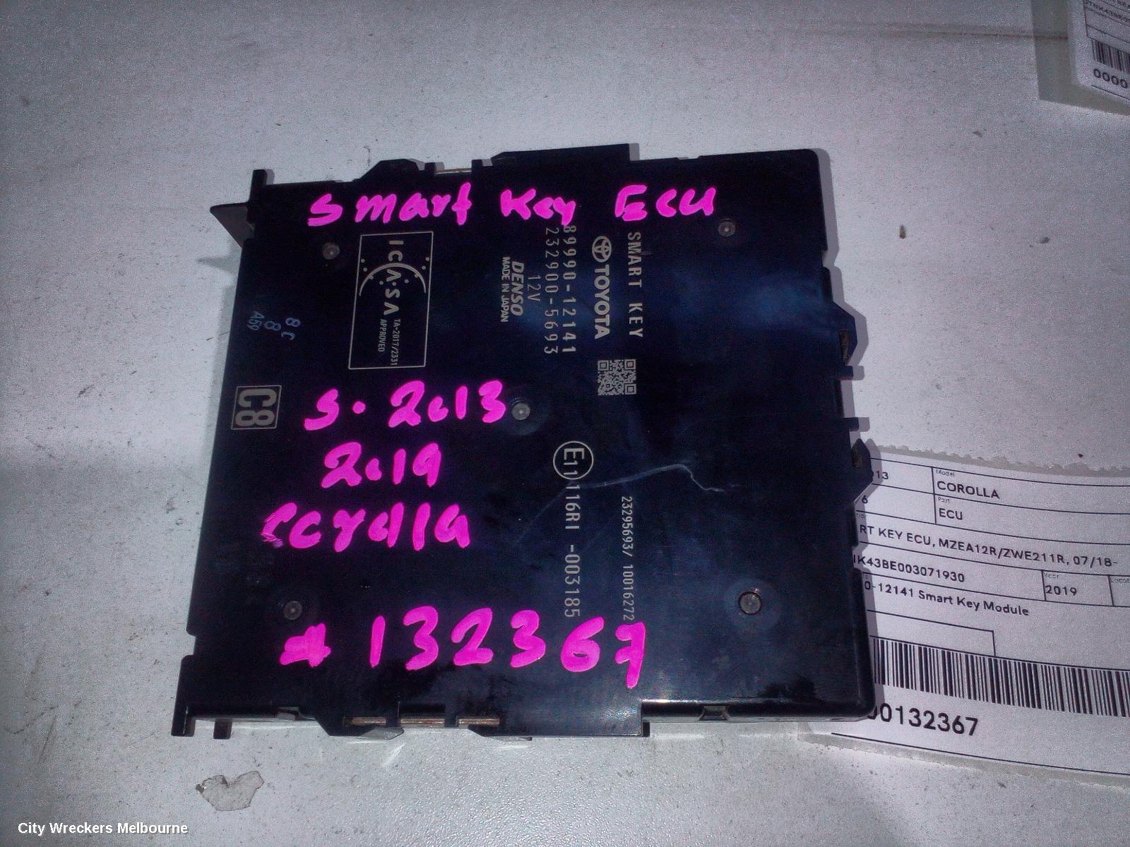 TOYOTA COROLLA ECU, SMART KEY ECU, MZEA12R/ZWE211R, 07/2018 ONWARDS - Image 1