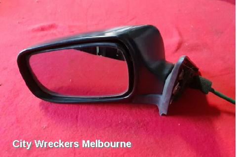 SUBARU FORESTER LEFT DOOR MIRROR, NON TURBO, BLACK, 1 PIECE BACKING TYPE, 07/2002 - 08/2003 - Image 2