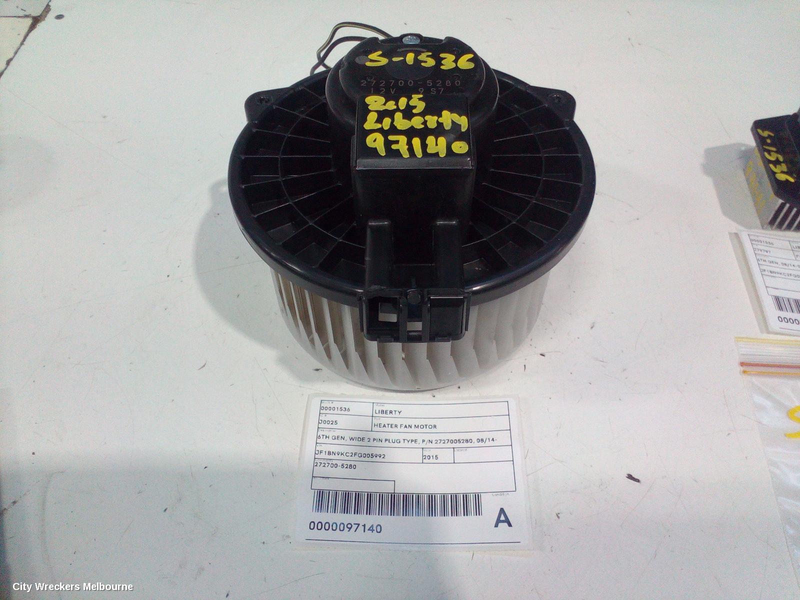 SUBARU LIBERTY HEATER FAN MOTOR, 6TH GEN, WIDE 2 PIN PLUG TYPE, P/N 2727005280, 08/2014 - 04/2021 - Image 2