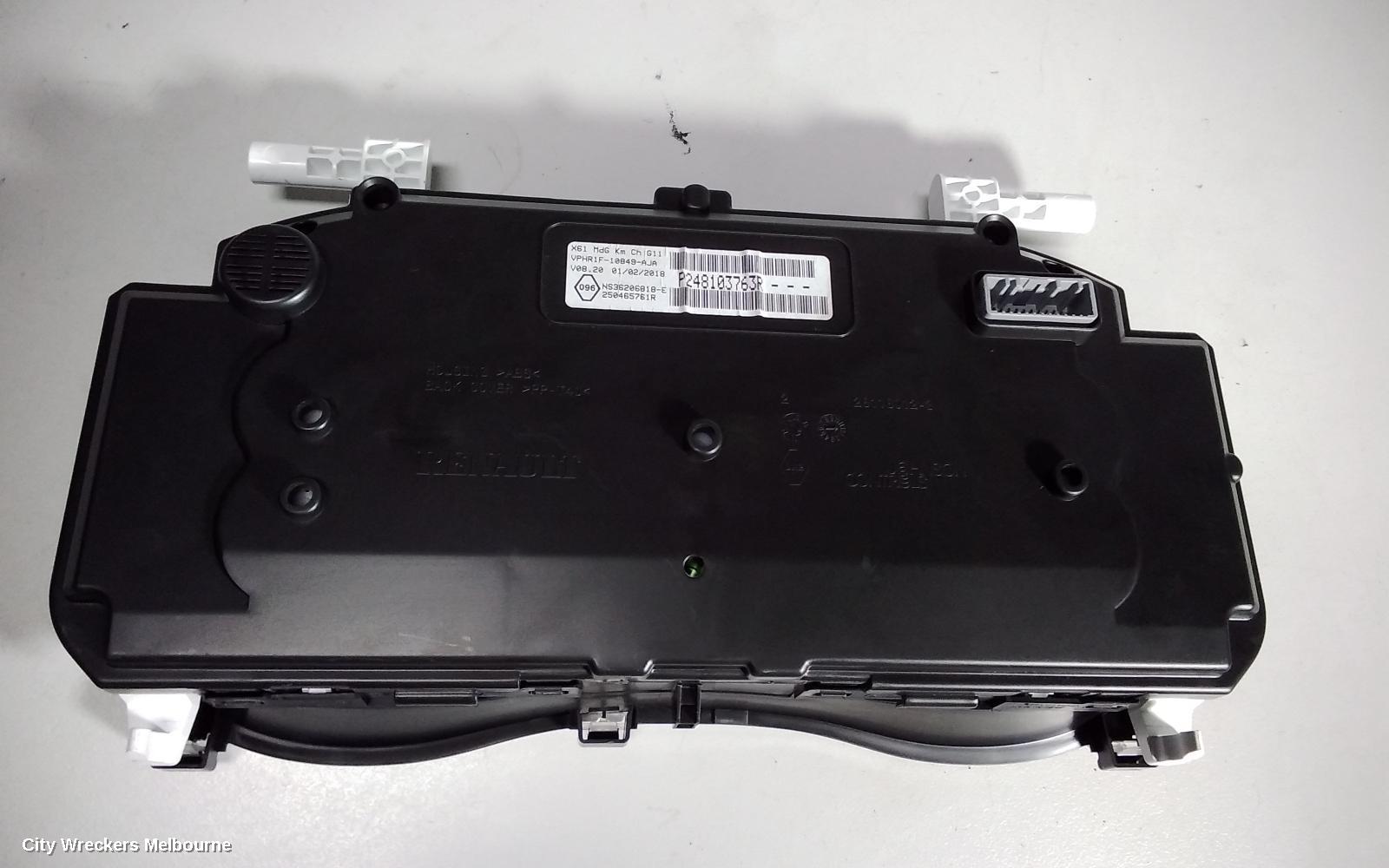 RENAULT KANGOO INSTRUMENT CLUSTER, INSTRUMENT CLUSTER, DIESEL, MANUAL T/M TYPE, X61, 09/2013 ONWARDS - Image 3