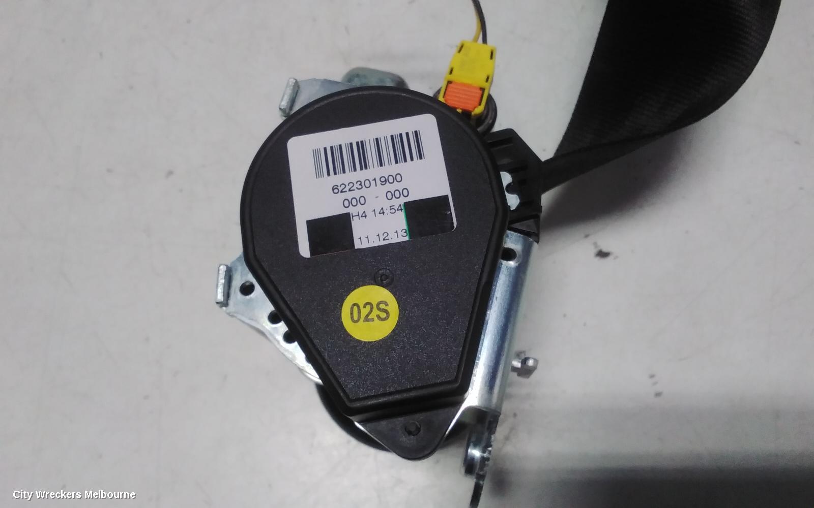 VOLKSWAGEN GOLF SEATBELT/STALK, RH REAR, SEAT BELT ONLY, CABRIO, GEN  6, 02/2009 - 01/2016 - Image 3