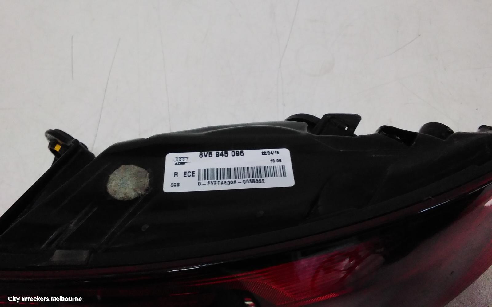 AUDI A3 RIGHT TAILLIGHT, A3, 8V, SEDAN, NON LED TYPE, 11/2013 - 04/2016 - Image 3
