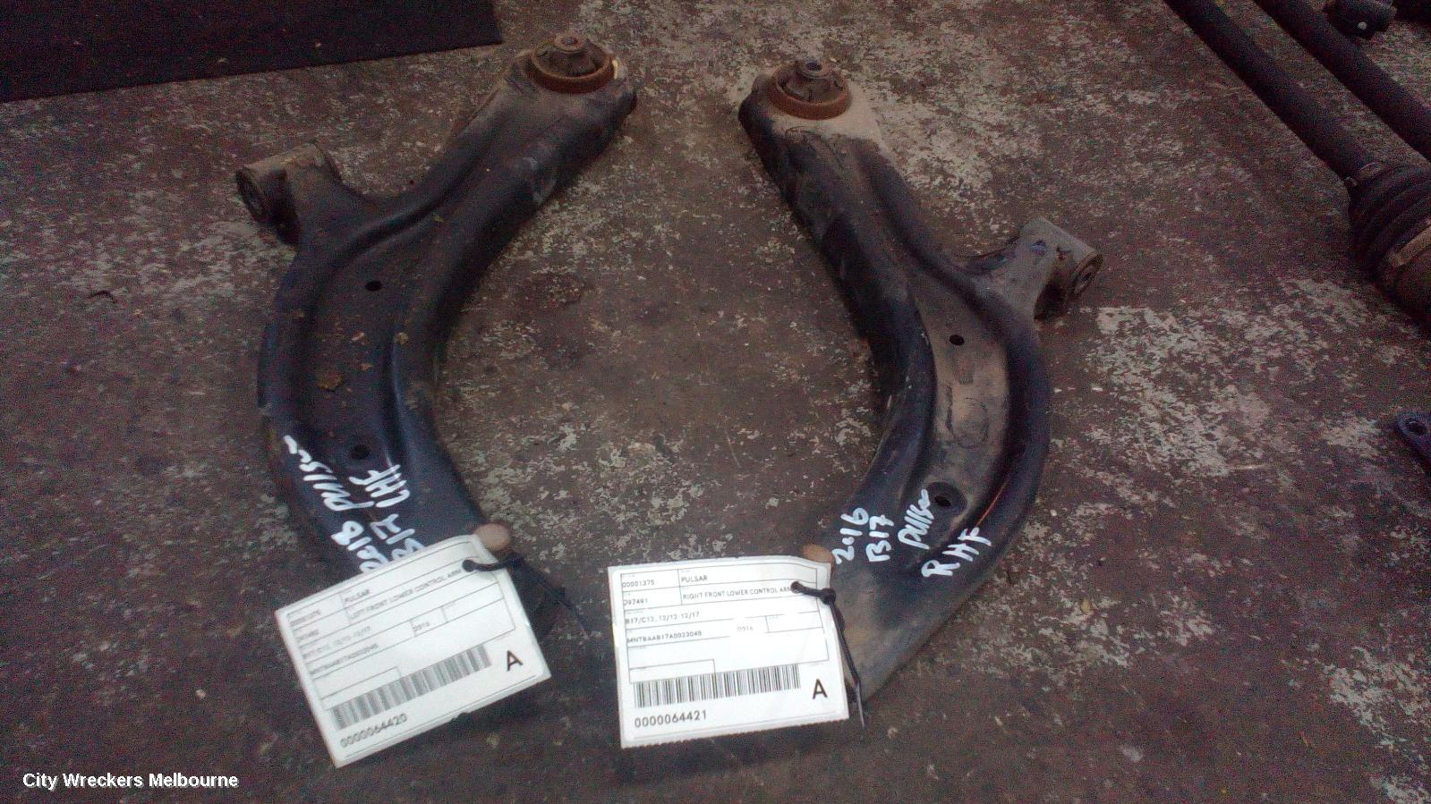 NISSAN PULSAR RIGHT FRONT LOWER CONTROL ARM, B17/C12, 12/2012 - 12/2017 - Image 2