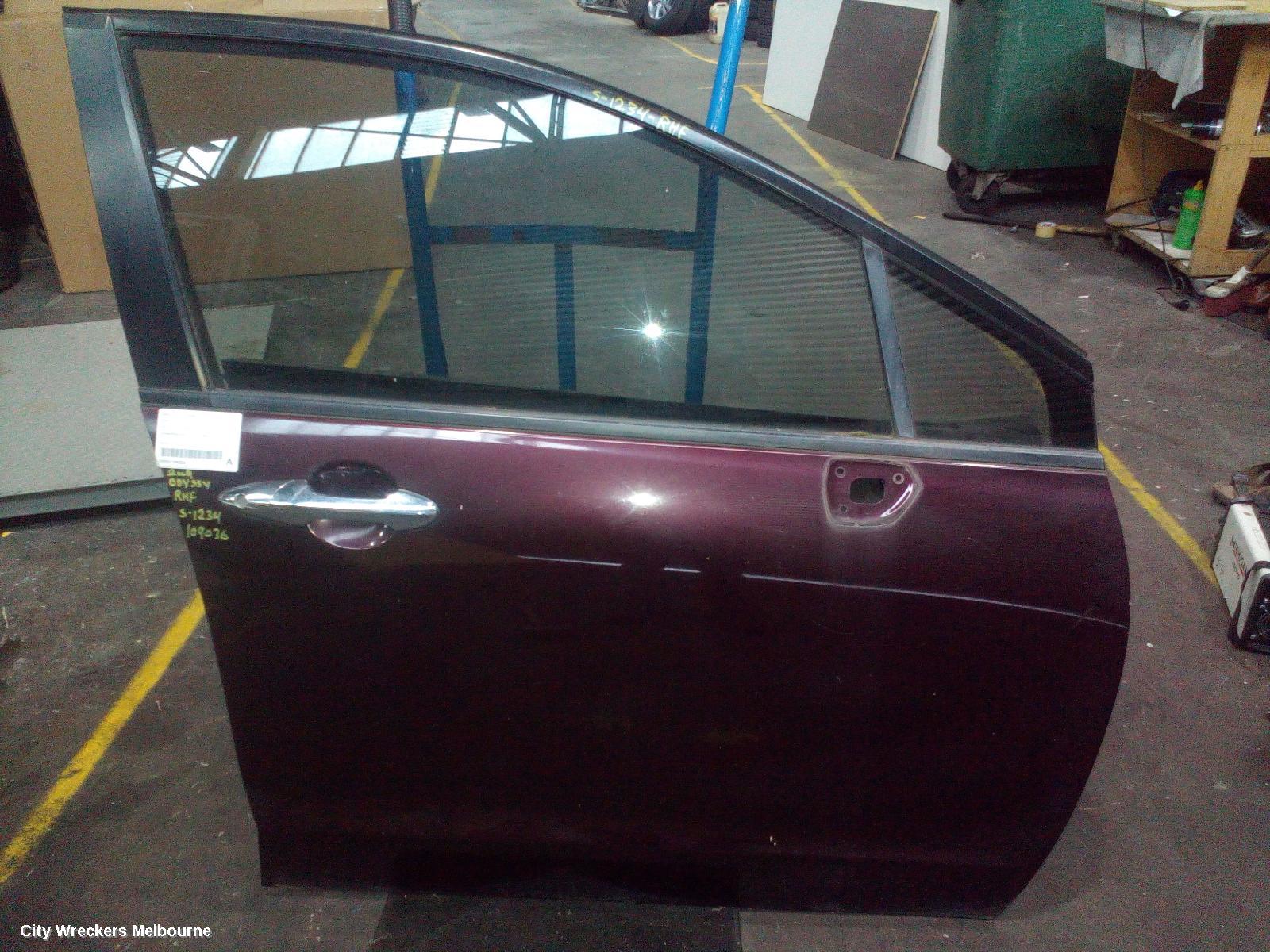HONDA ODYSSEY RIGHT FRONT DOOR, RB (10TH VIN = 9/A/B/C/D), 04/2009 - 12/2013 - Image 2