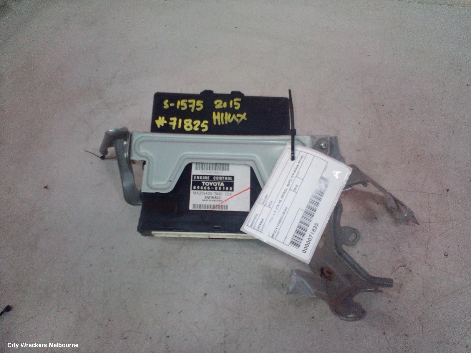 TOYOTA HILUX ECU, ENGINE ECU, 2.7, 2TR-FE, PETROL, AUTO, P/N 89666-0K180, ECU ONLY, 03/2005 - 08/2015 - Image 2