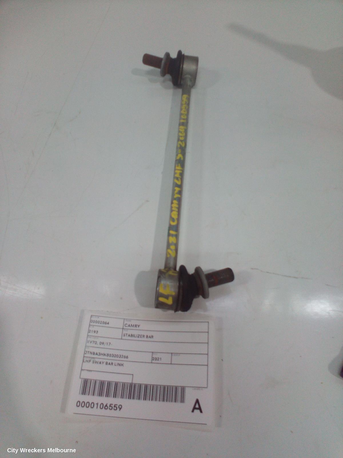 TOYOTA CAMRY STABILISER BAR, XV70, 09/2017 - 05/2024 - Image 1