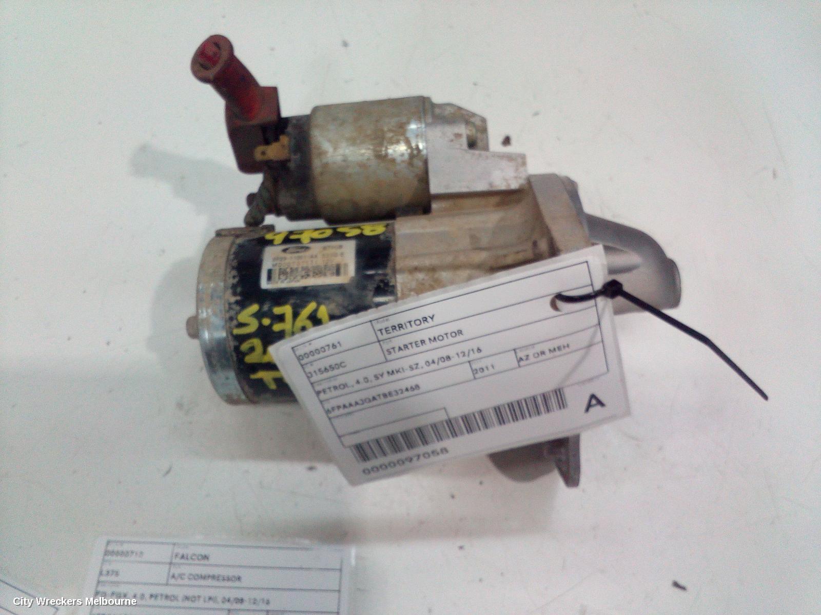 FORD TERRITORY STARTER, PETROL, 4.0, SY MKI-SZ, 04/2008 - 12/2016 - Image 2