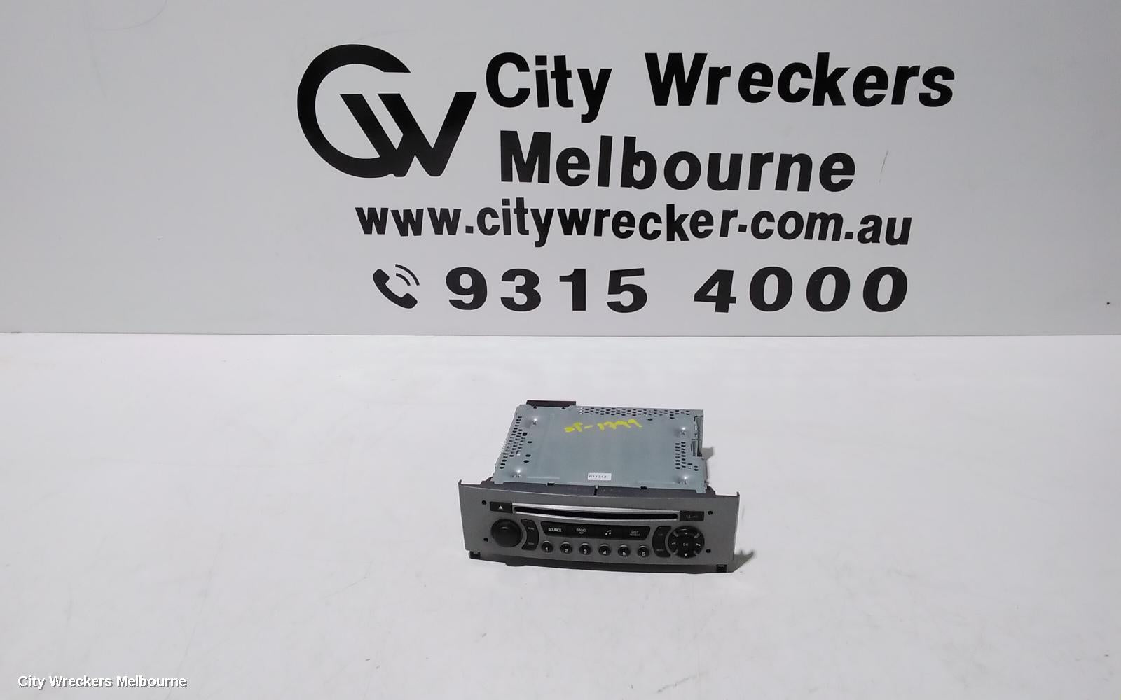 PEUGEOT 308 RADIO/CD/DVD/SAT/TV, HEAD UNIT, NON SAT NAV TYPE, T7, 08/2011 - 09/2014 - Image 1