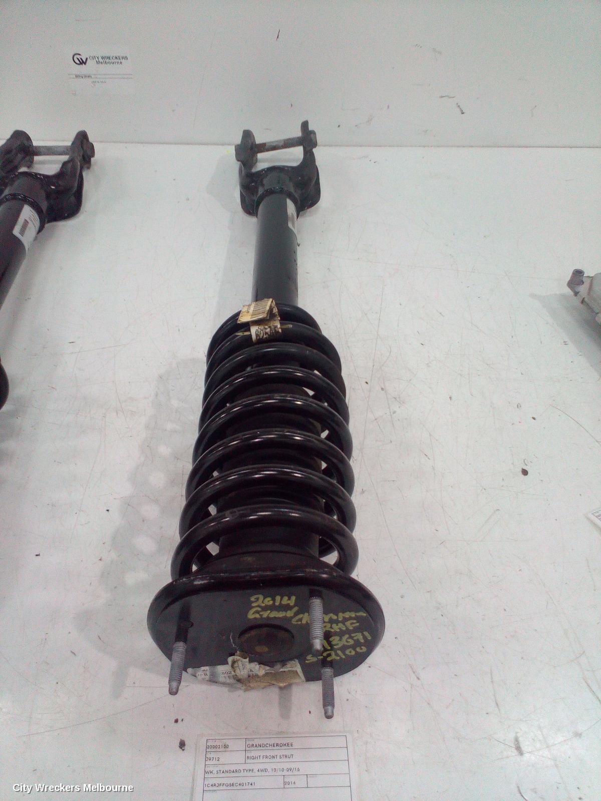 JEEP GRANDCHEROKEE RIGHT FRONT STRUT, WK, STANDARD TYPE, 4WD, 10/2010 - 09/2016 - Image 2