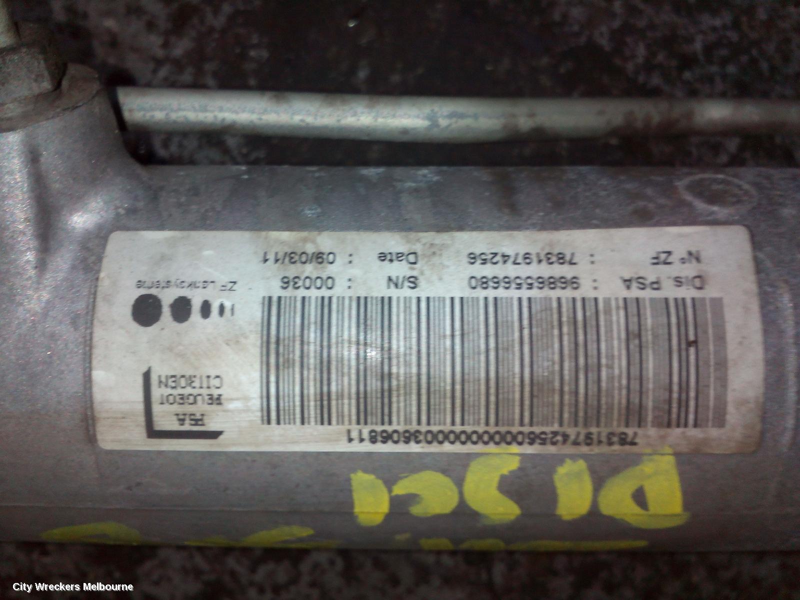 PEUGEOT 508 STEERING BOX/RACK, 07/2011 - 12/2017 - Image 2