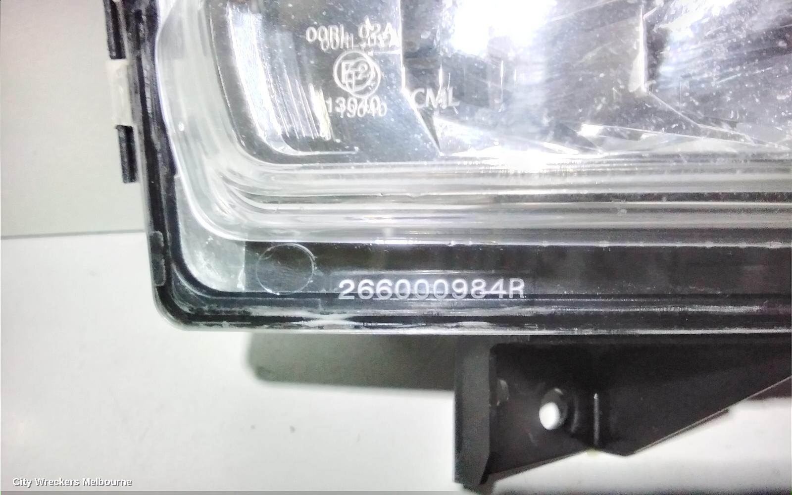 RENAULT MEGANE LEFT INDICATOR/FOG/SIDE, DAYTIME RUNNING LAMP, X95, 09/2008 ONWARDS - Image 3