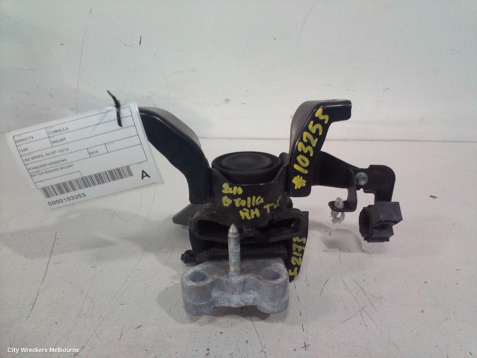 TOYOTA COROLLA MOUNT, 150 SERIES, 03/2007 - 12/2013 - Image 1