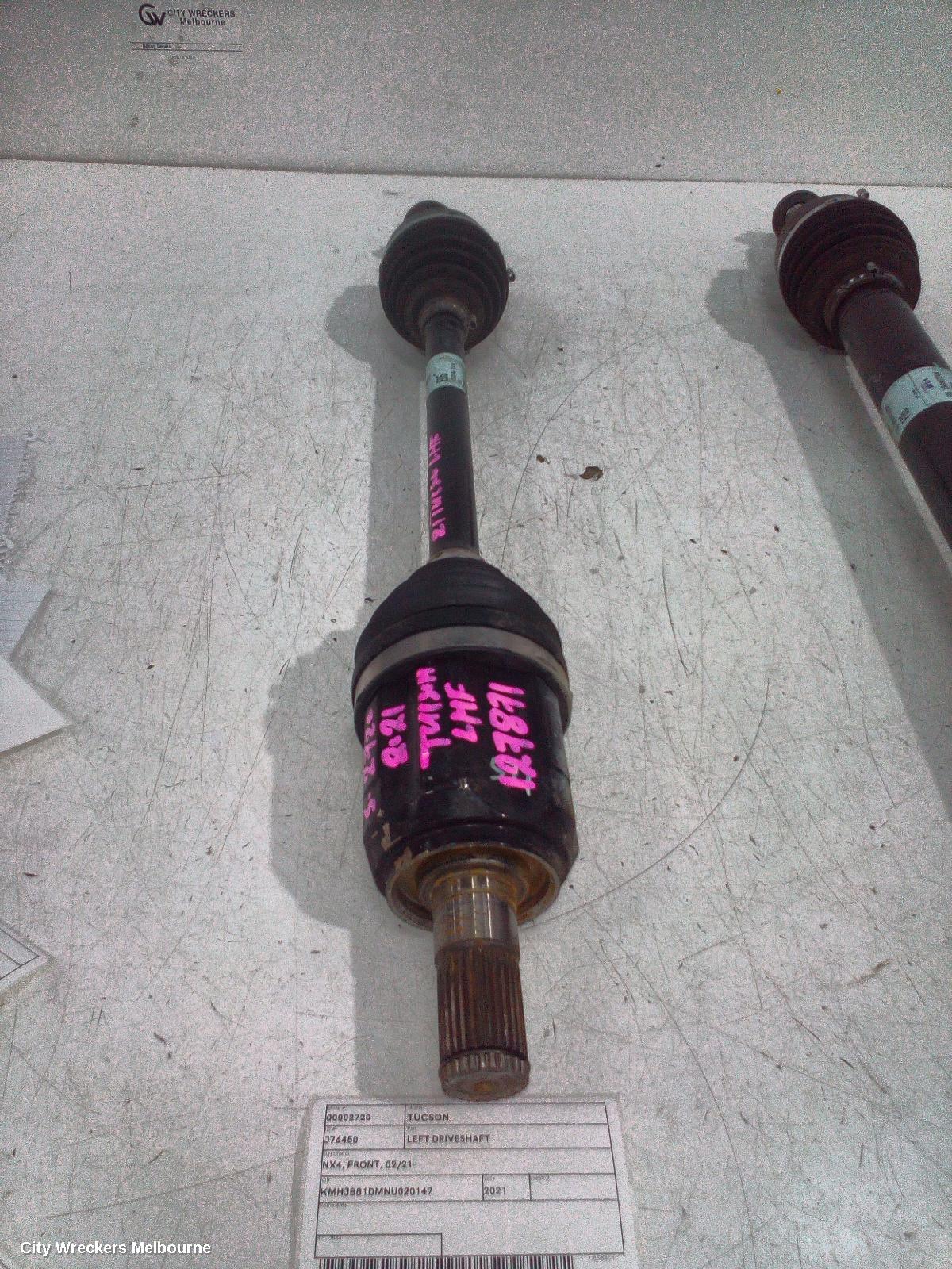 HYUNDAI TUCSON LEFT DRIVESHAFT, NX4, FRONT, 02/2021 ONWARDS - Image 2