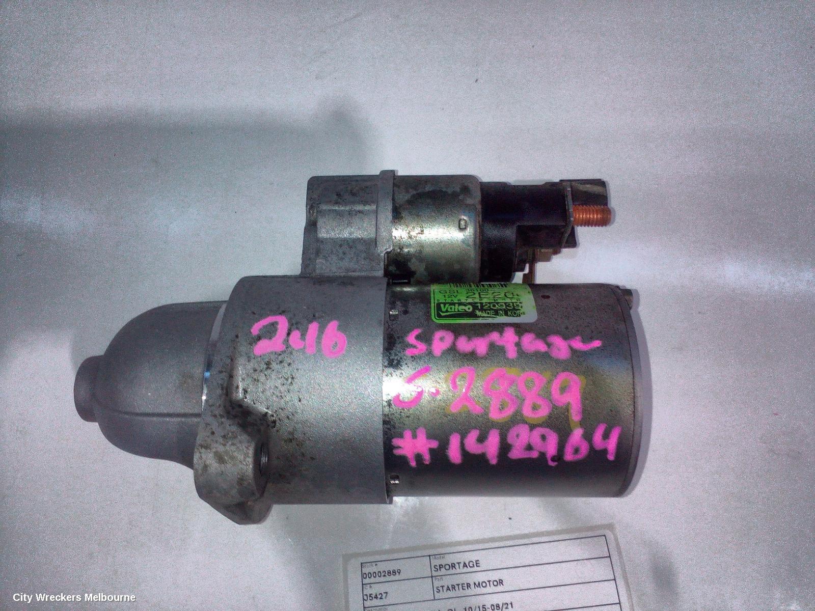 KIA SPORTAGE STARTER, PETROL, 2.0, G4NA, QL, 10/2015 - 08/2021 - Image 2