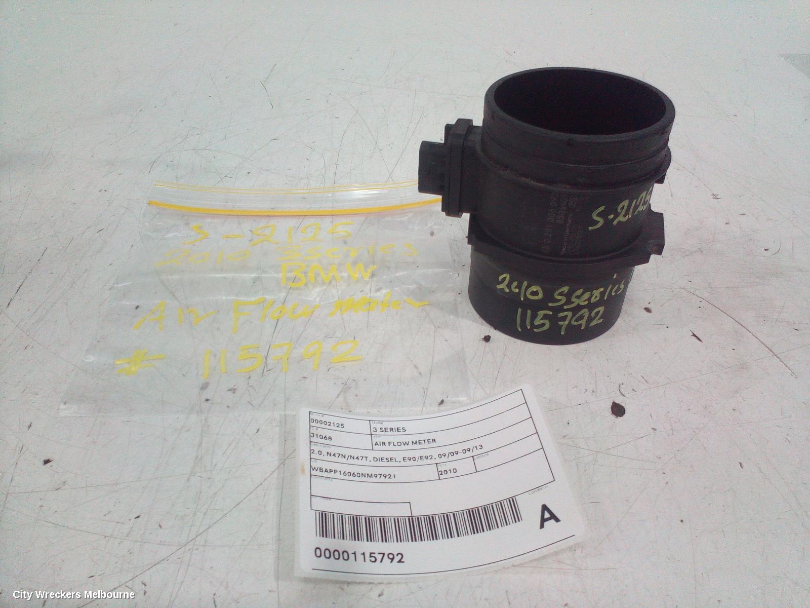 BMW 3 SERIES AIR FLOW METER, 2.0, N47N/N47T, DIESEL, E90/E92, 09/2009 - 09/2013 - Image 1