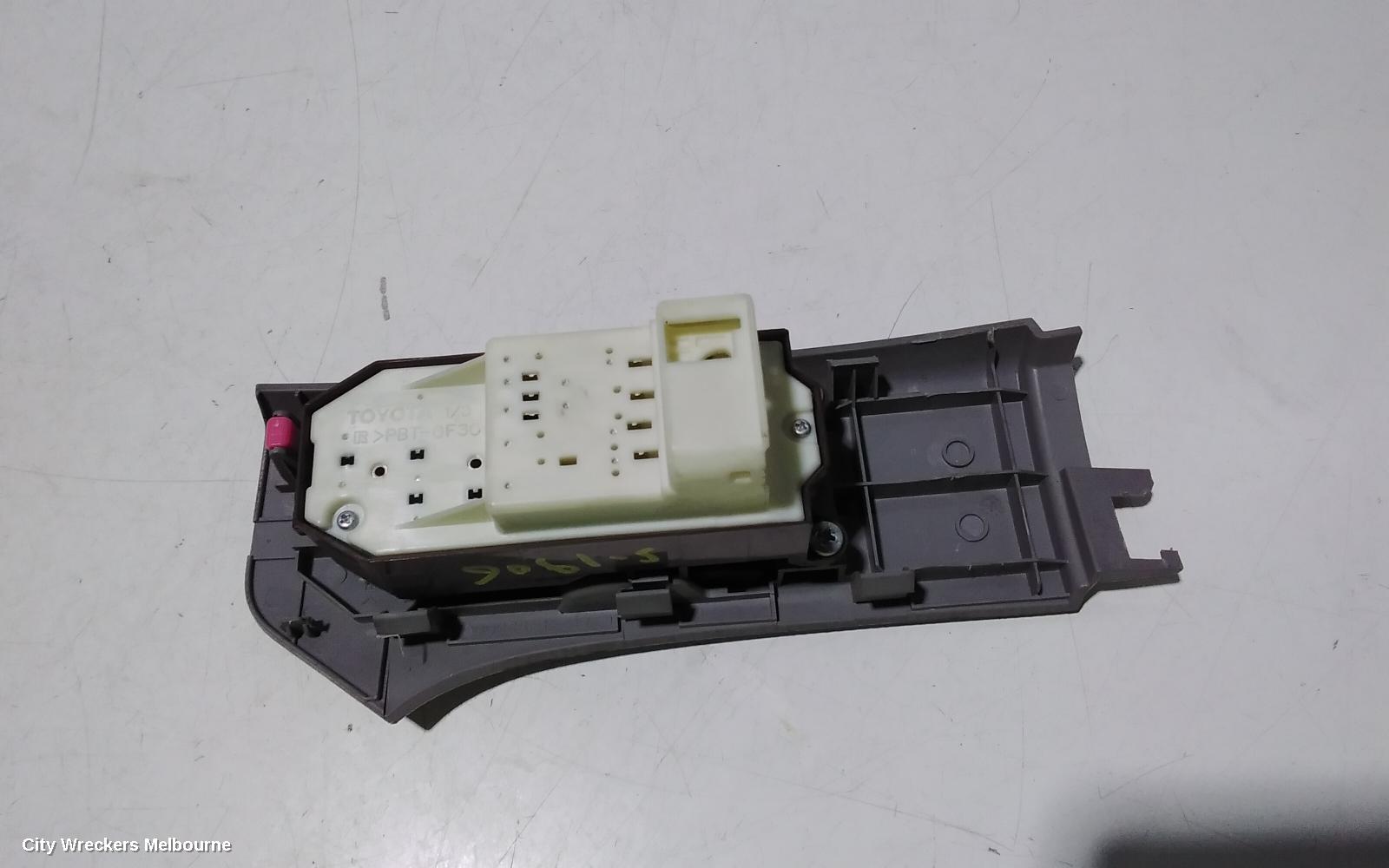 TOYOTA YARIS PWR DR WIND SWITCH, RH FRONT (MASTER SWITCH), 2 SWITCH TYPE, 3DR HATCH, NCP9#, 10/2005 - 07/2011 - Image 3
