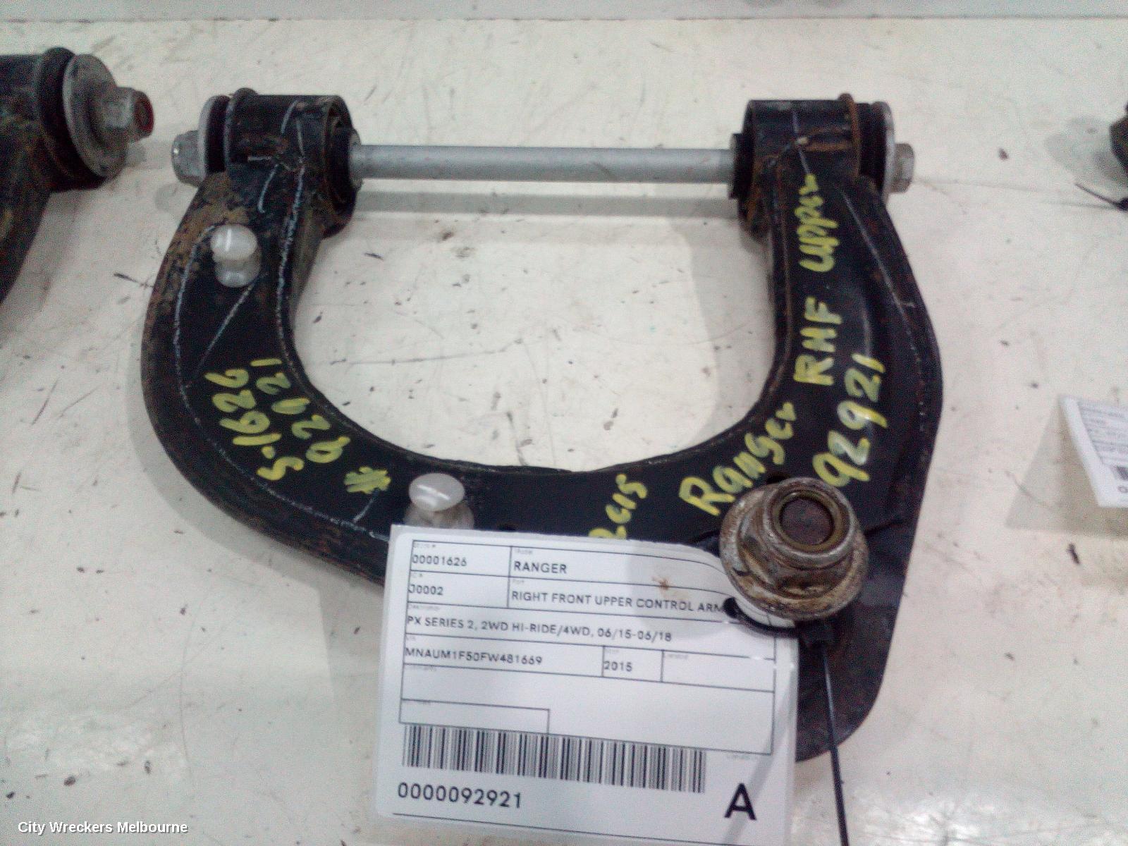 FORD RANGER RIGHT FRONT UPPER CONTROL ARM, PX SERIES 2, 2WD HI-RIDE/4WD, 06/2015 - 06/2018 - Image 1