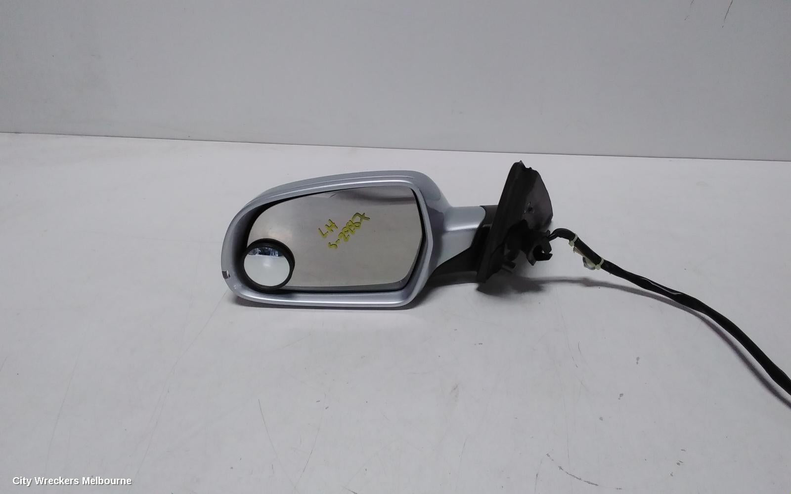 AUDI A4 LEFT DOOR MIRROR, B8 8K, A4/S4, MANUAL FOLD, NO LANE CHANGE ASSIST TYPE, 2 PLUG (6/2 WIRE), 05/2009 - 01/2016 - Image 1